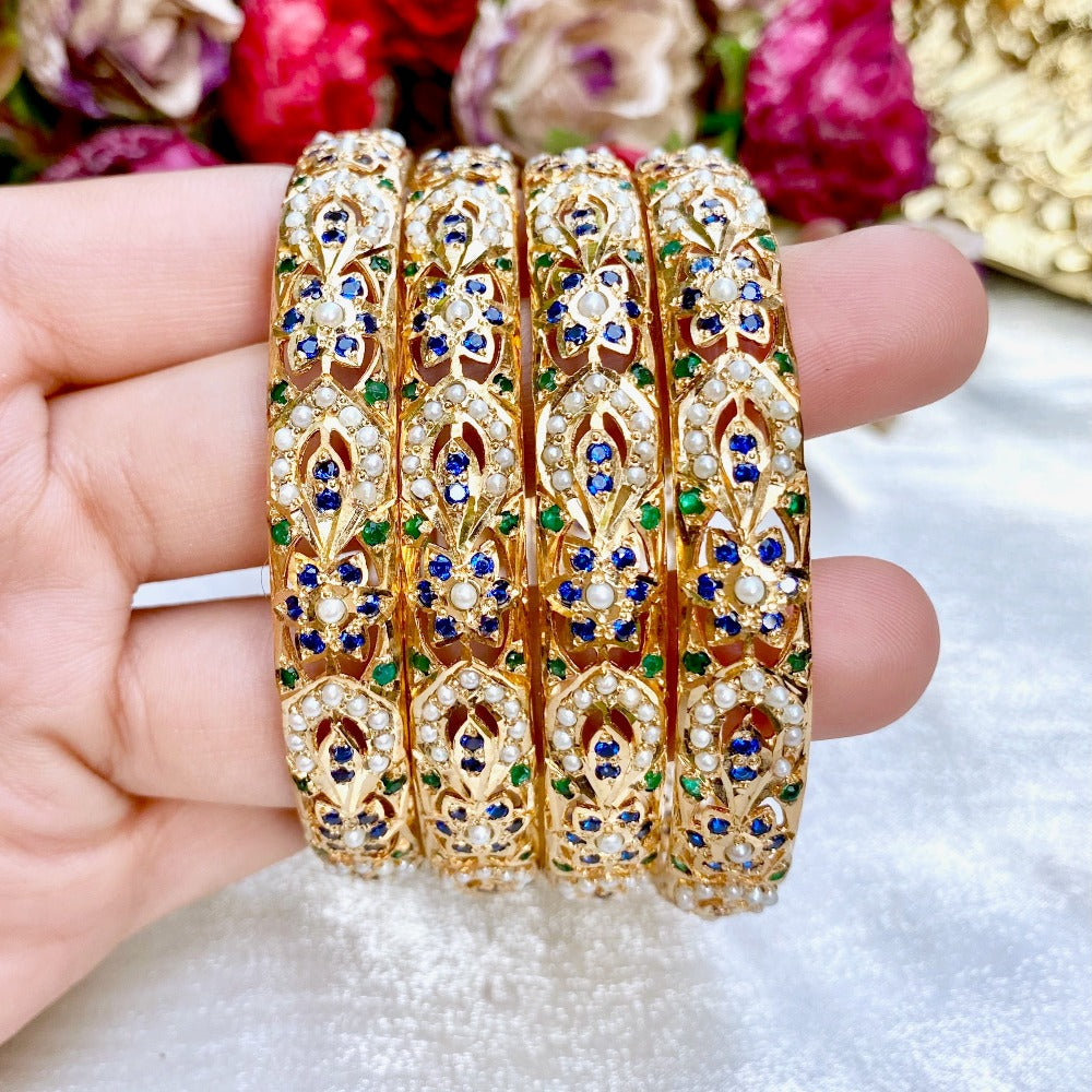 indian bangles for women in usa on sterling silver with gold plating and studded with stones