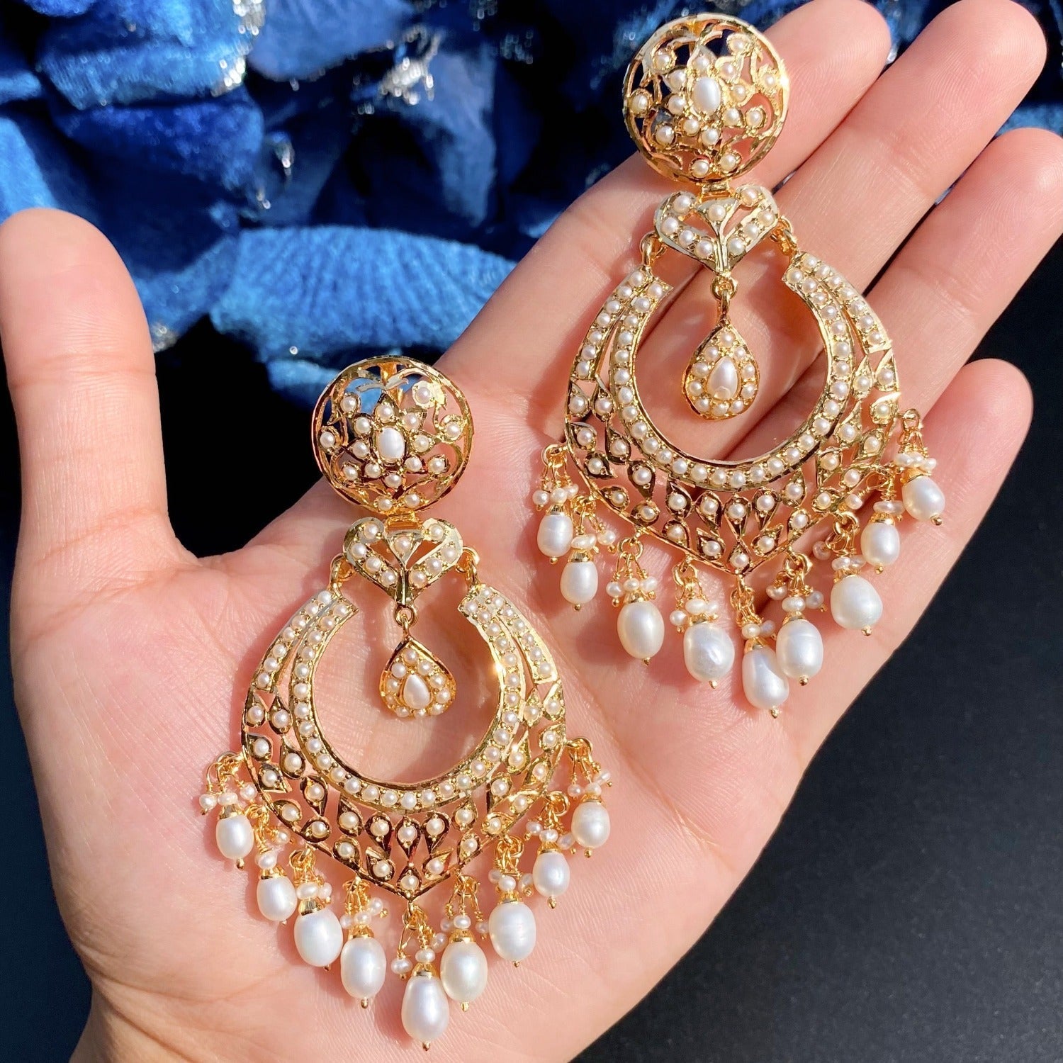 big chandbali earrings for women
