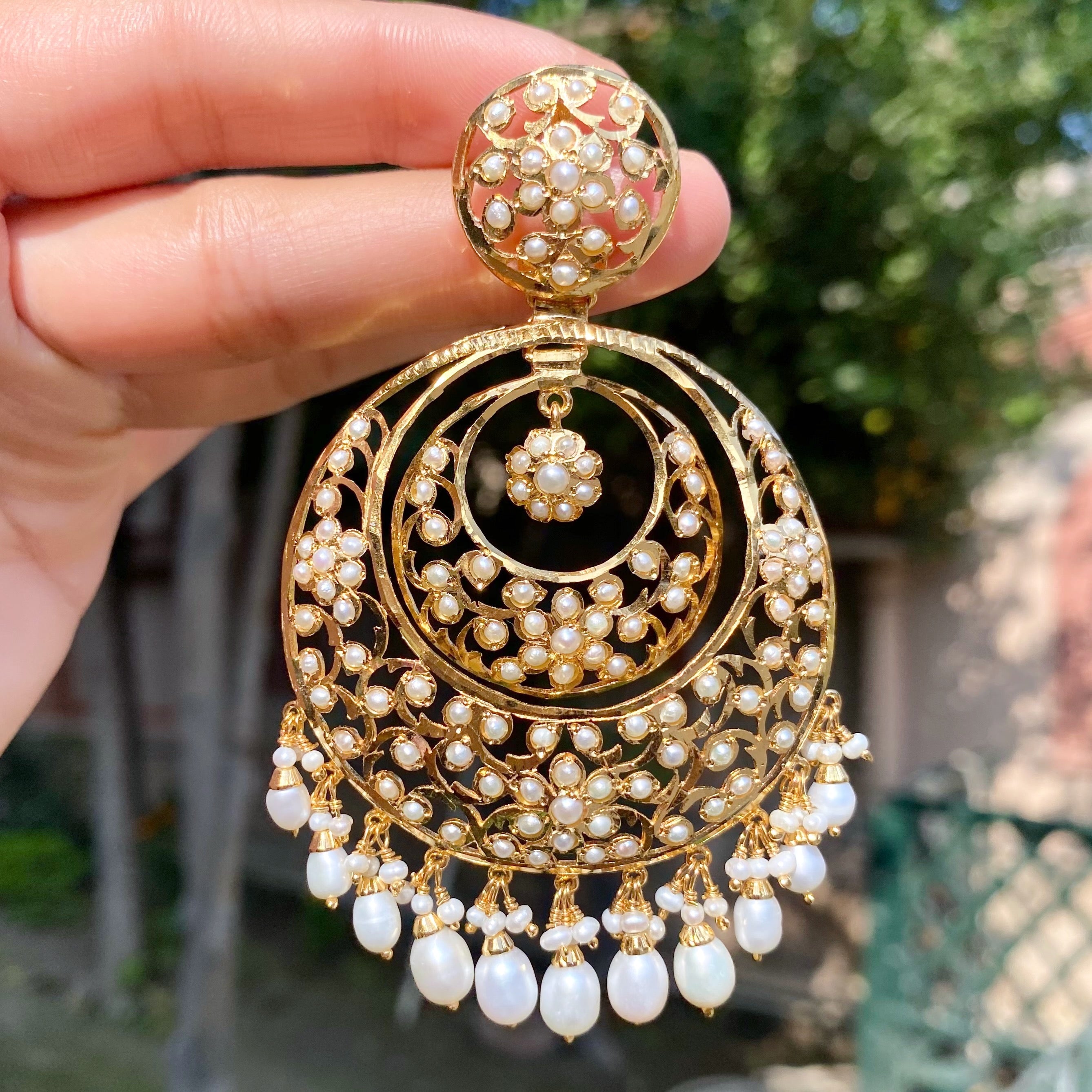 indian silver earrings