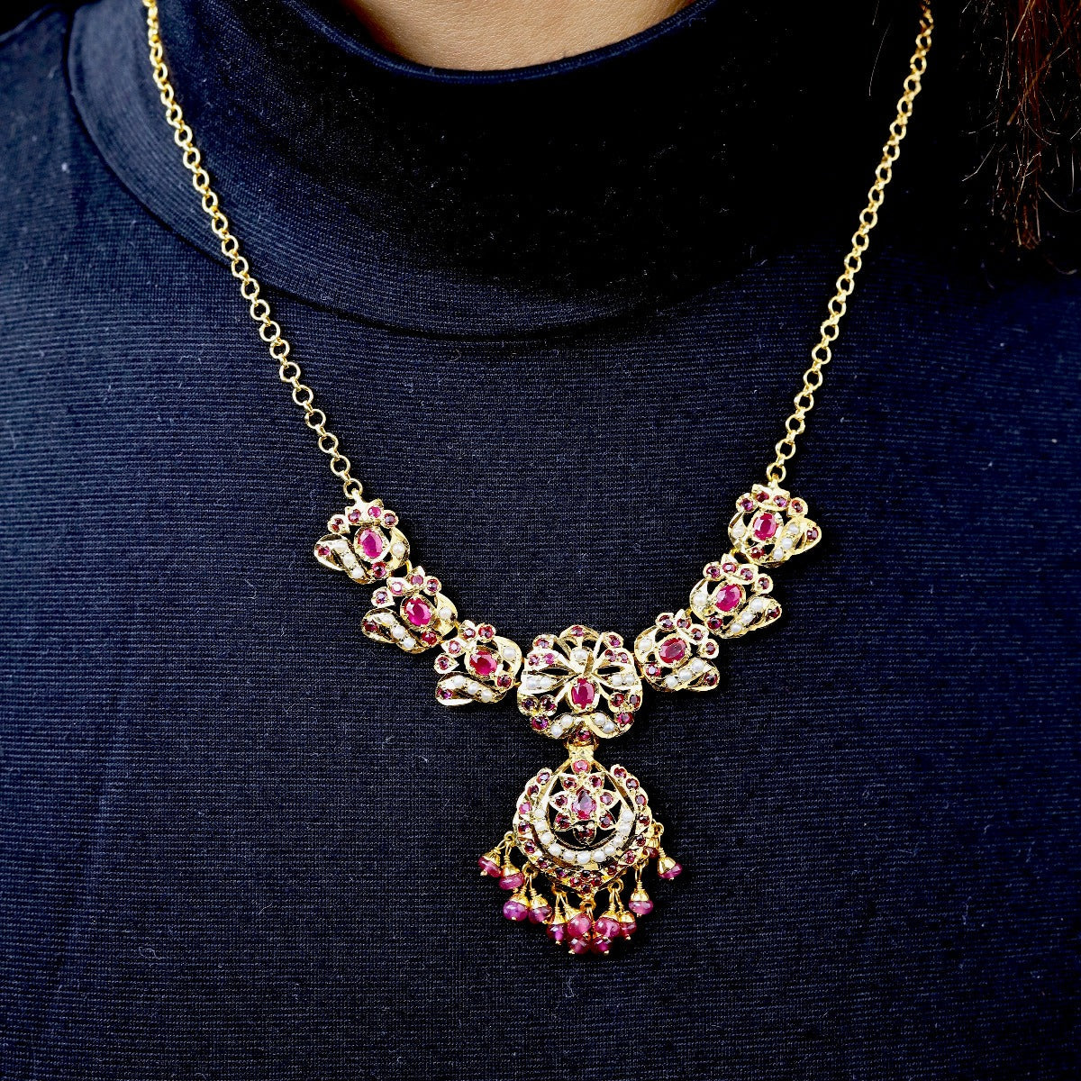 gold plated chain necklace