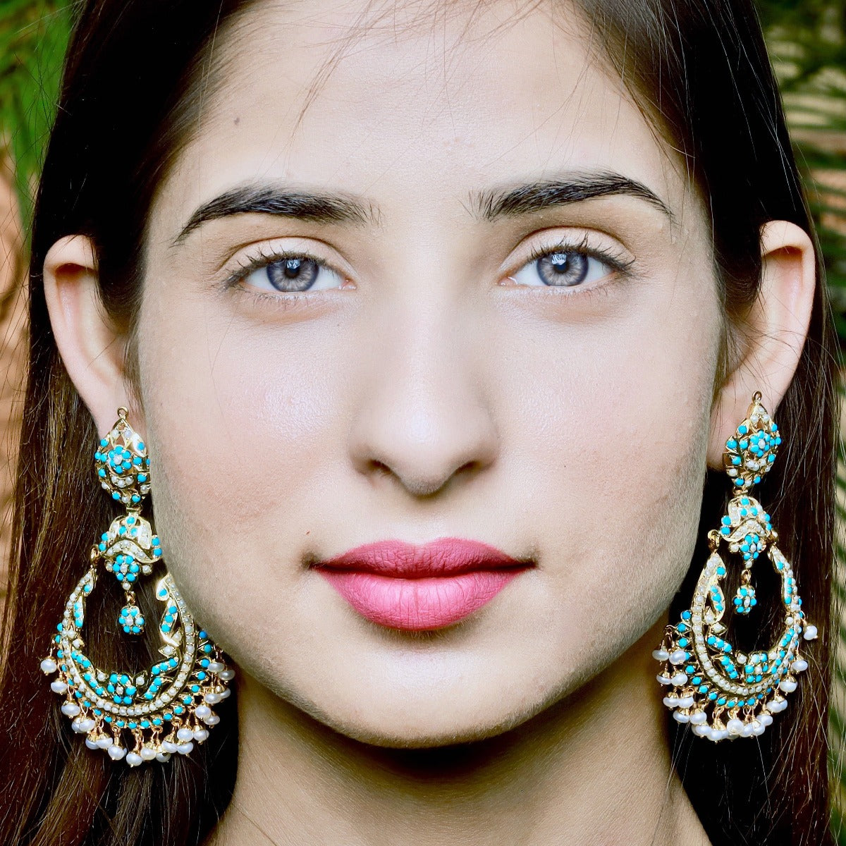 statement long pakistani antique chandbalis