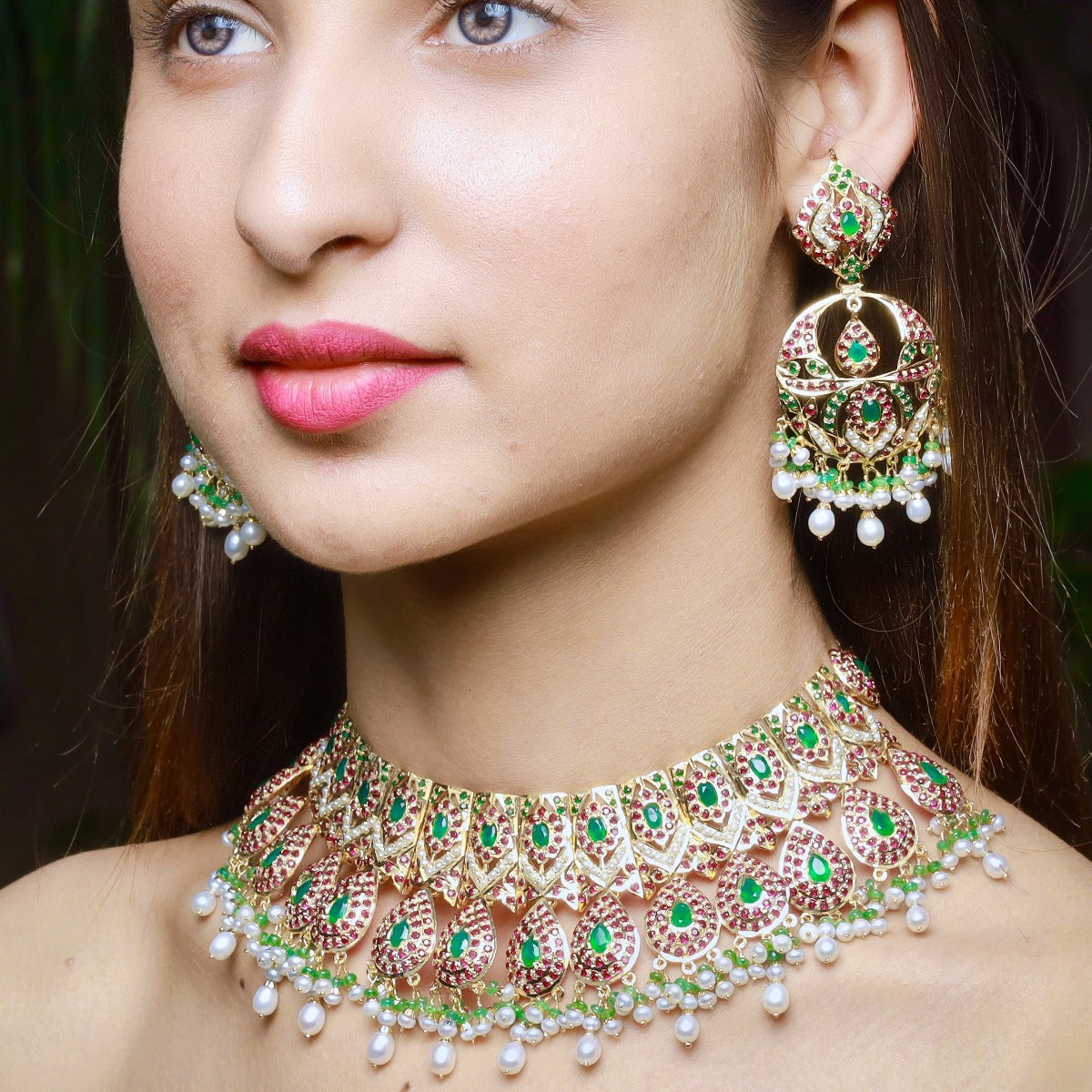 bridal wear fashion necklace set