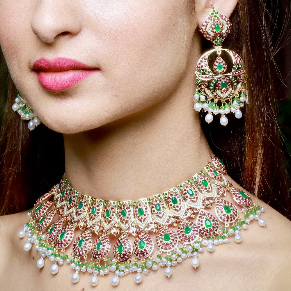 bridal wear fashion necklace set