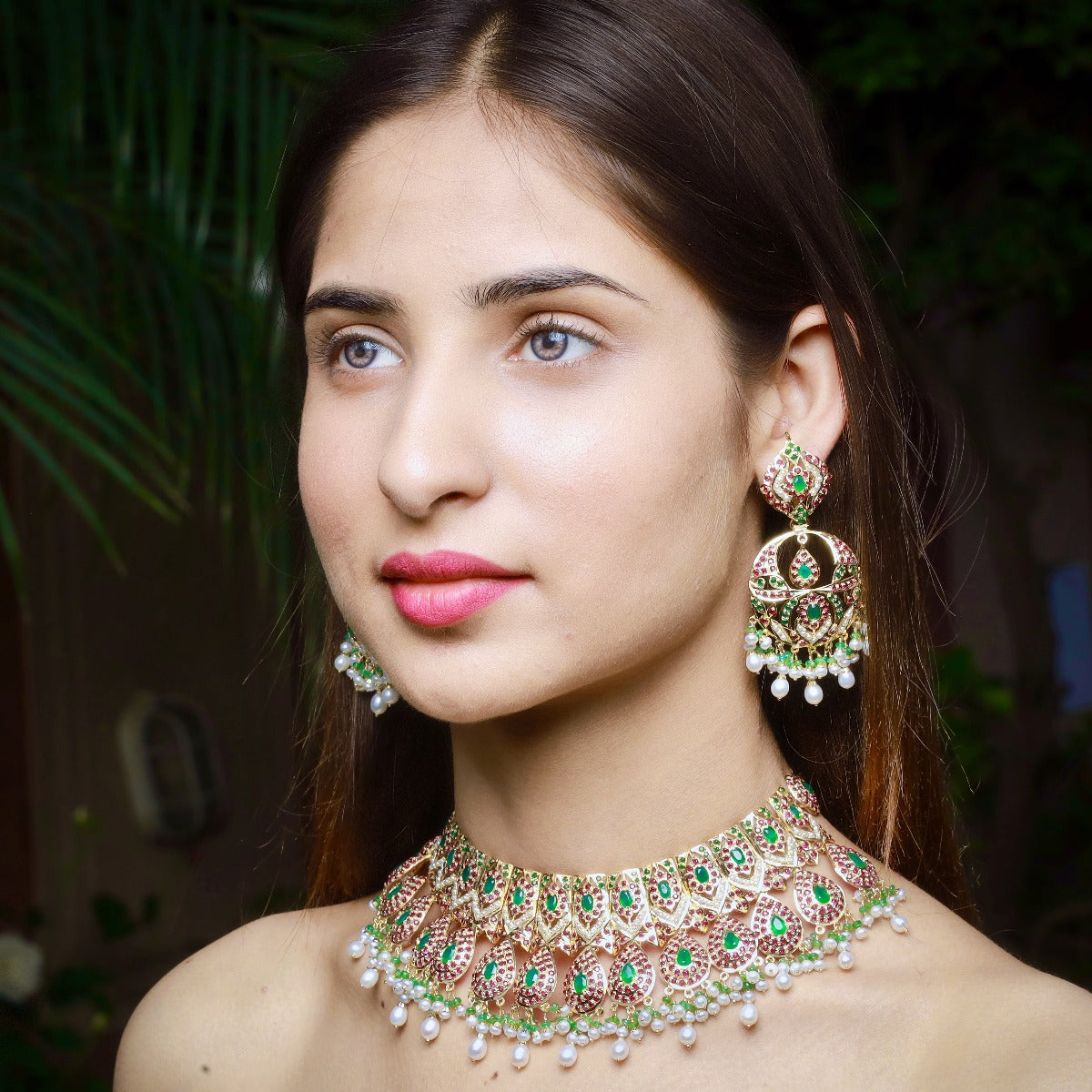 bridal wear fashion necklace set