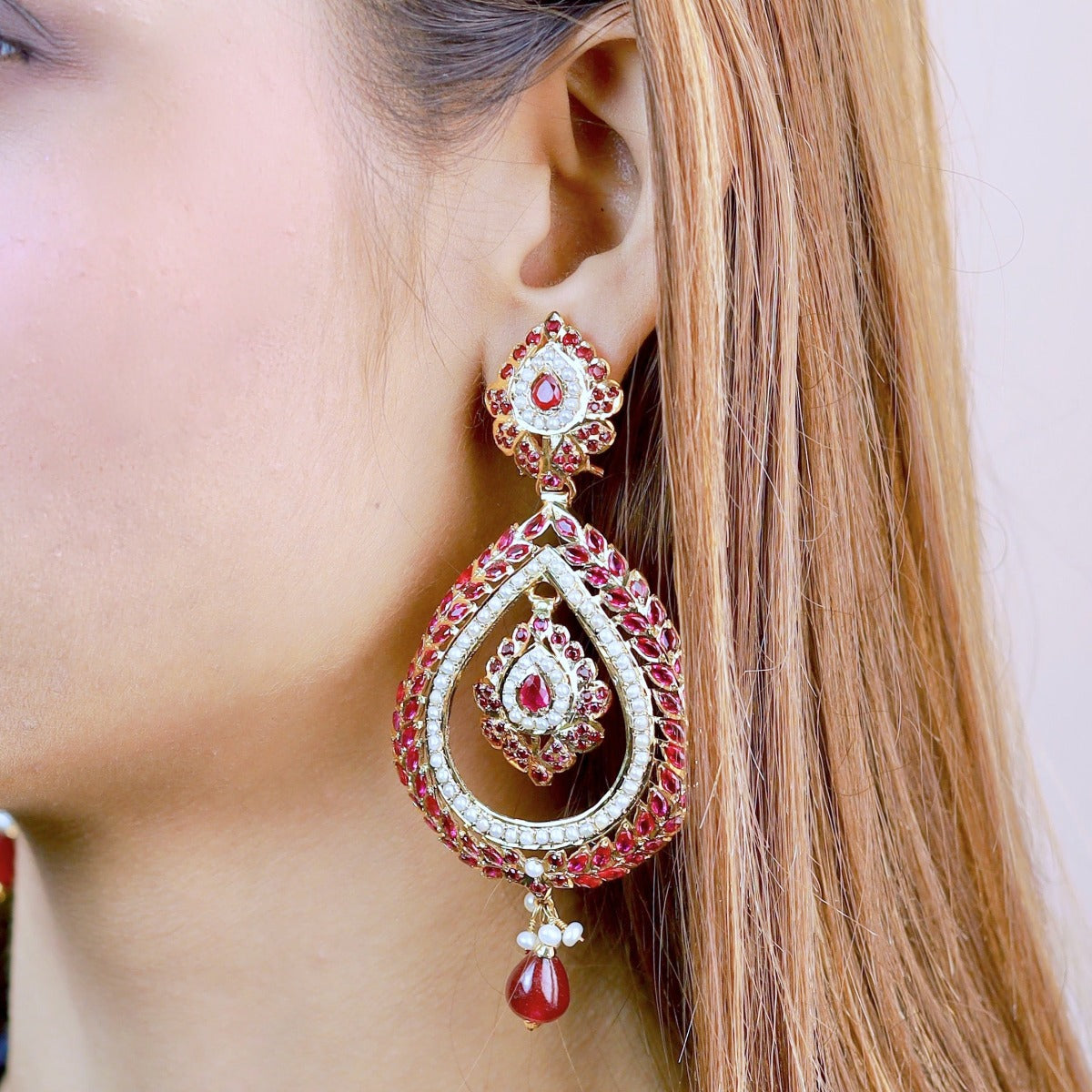 oversized chandbali earrings