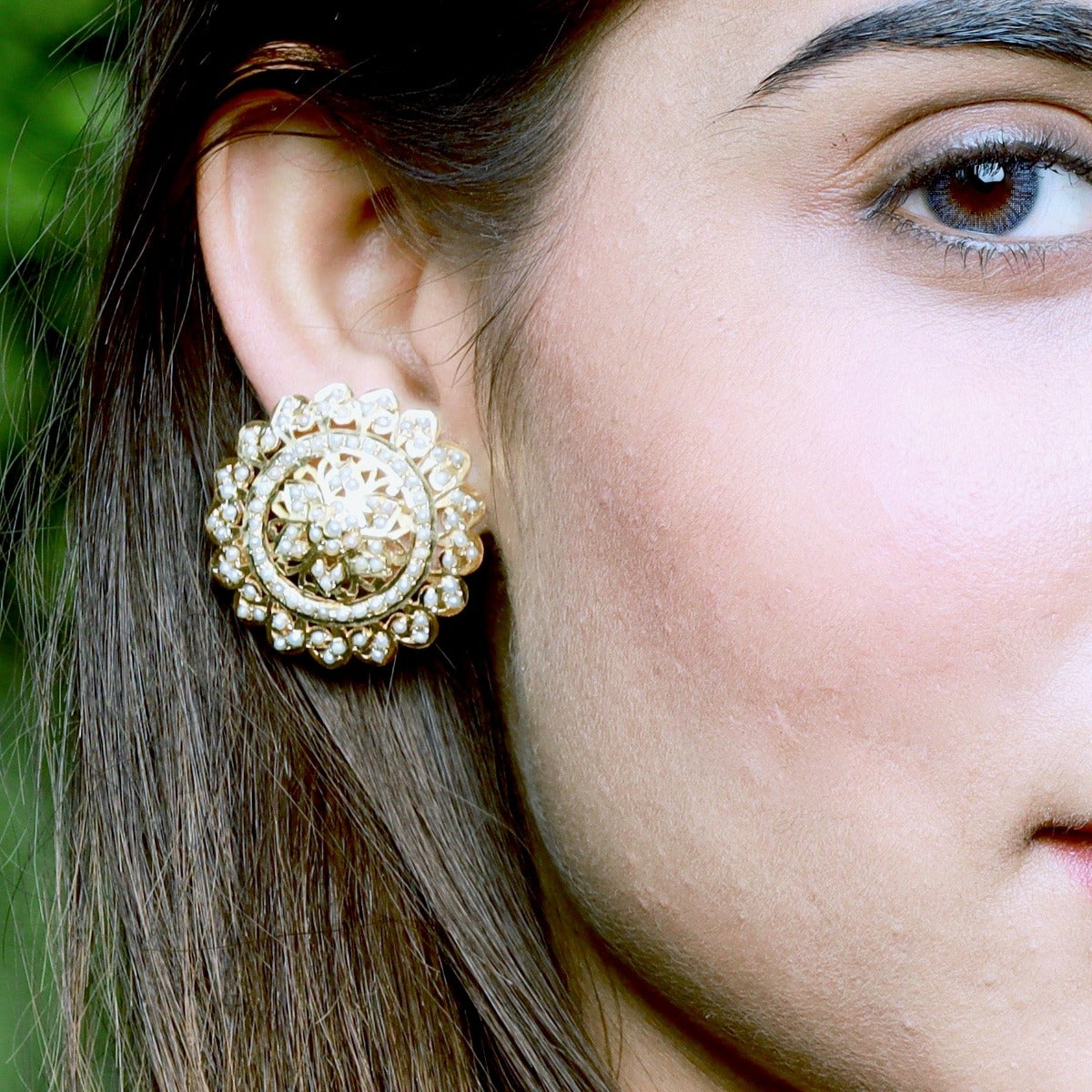 statement indian stud earrings in usa