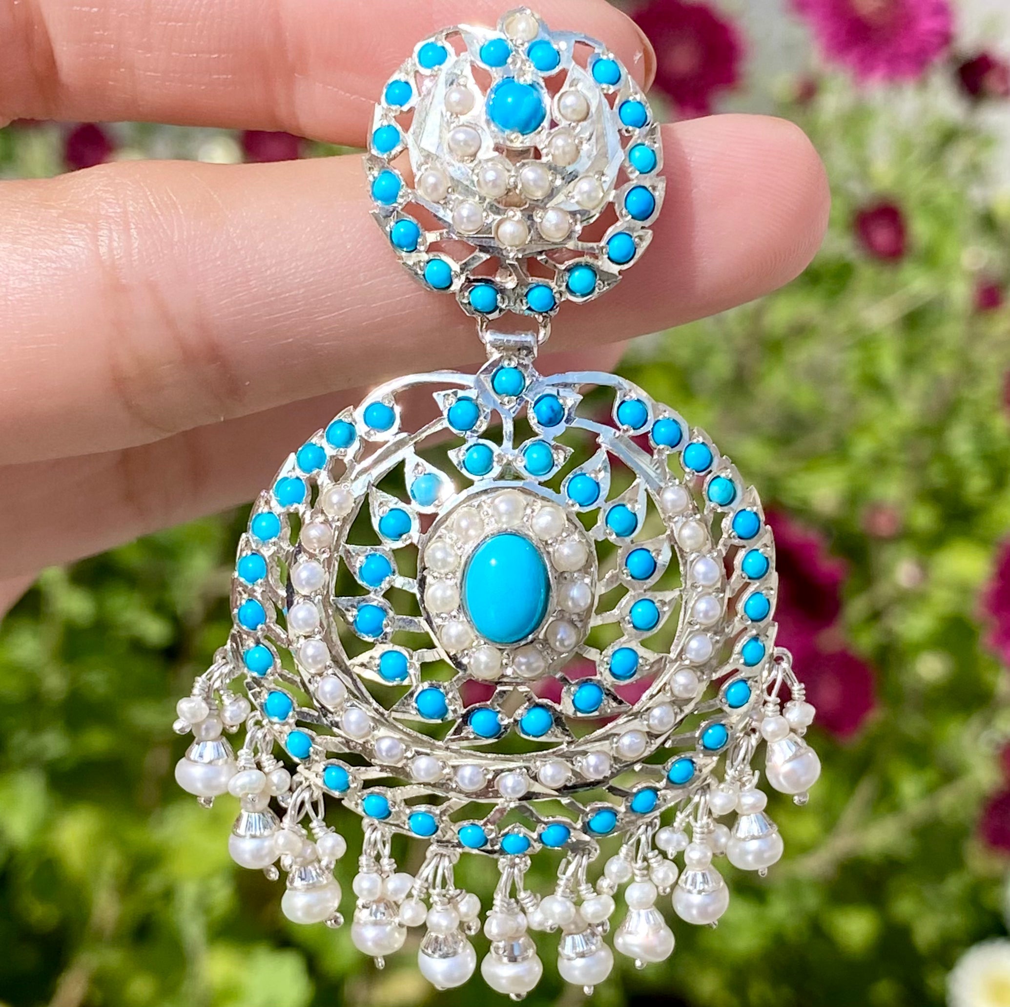 turkish pure silver earrings