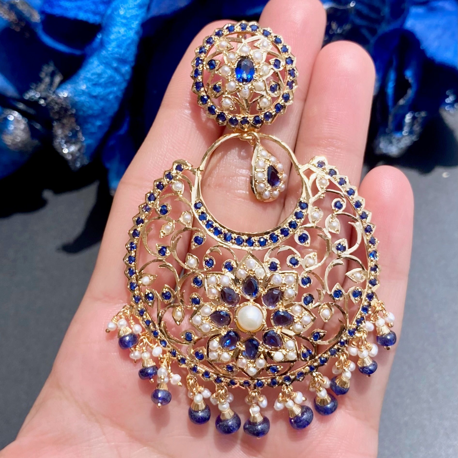 intricate pakistani earrings