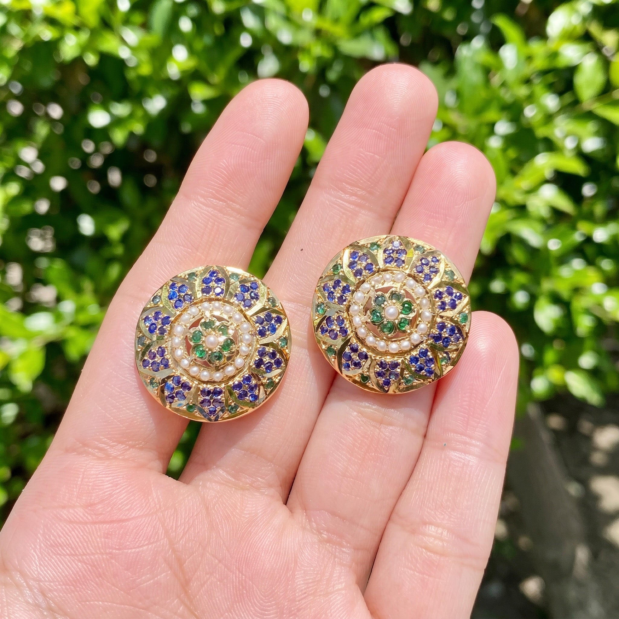 pakistani jadau earrings