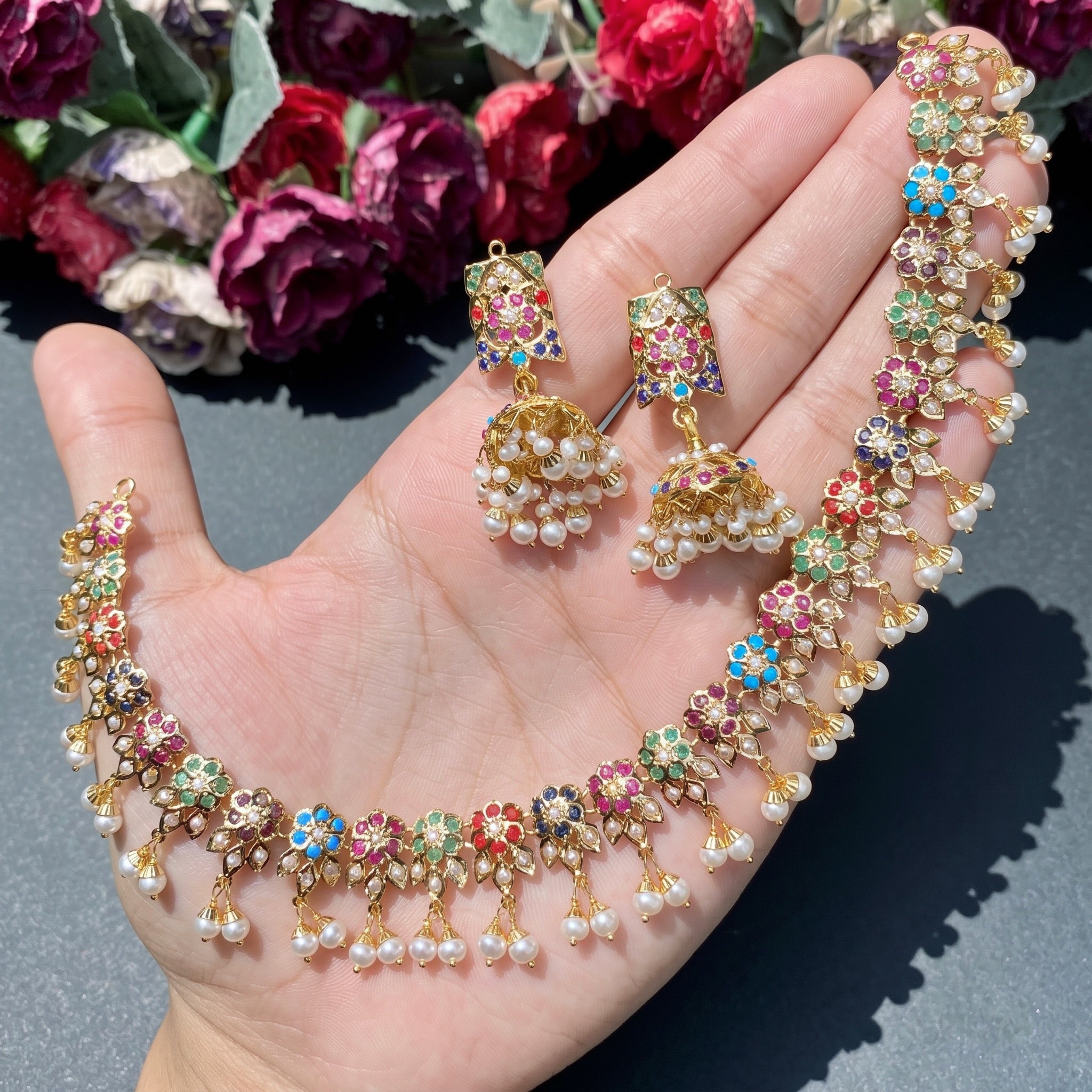 navaratna gold jewellery sets in usa