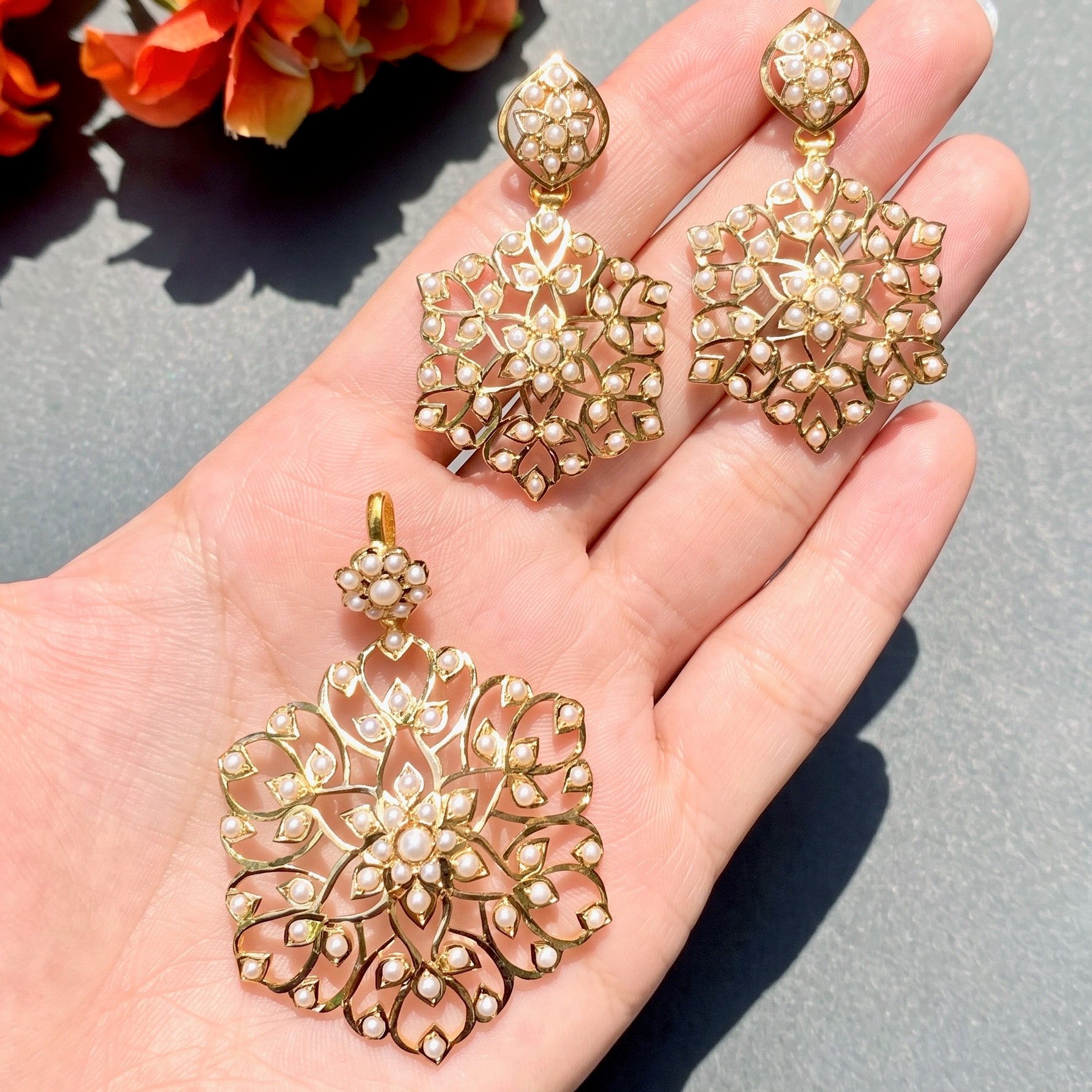 indo western bengali pendant set design
