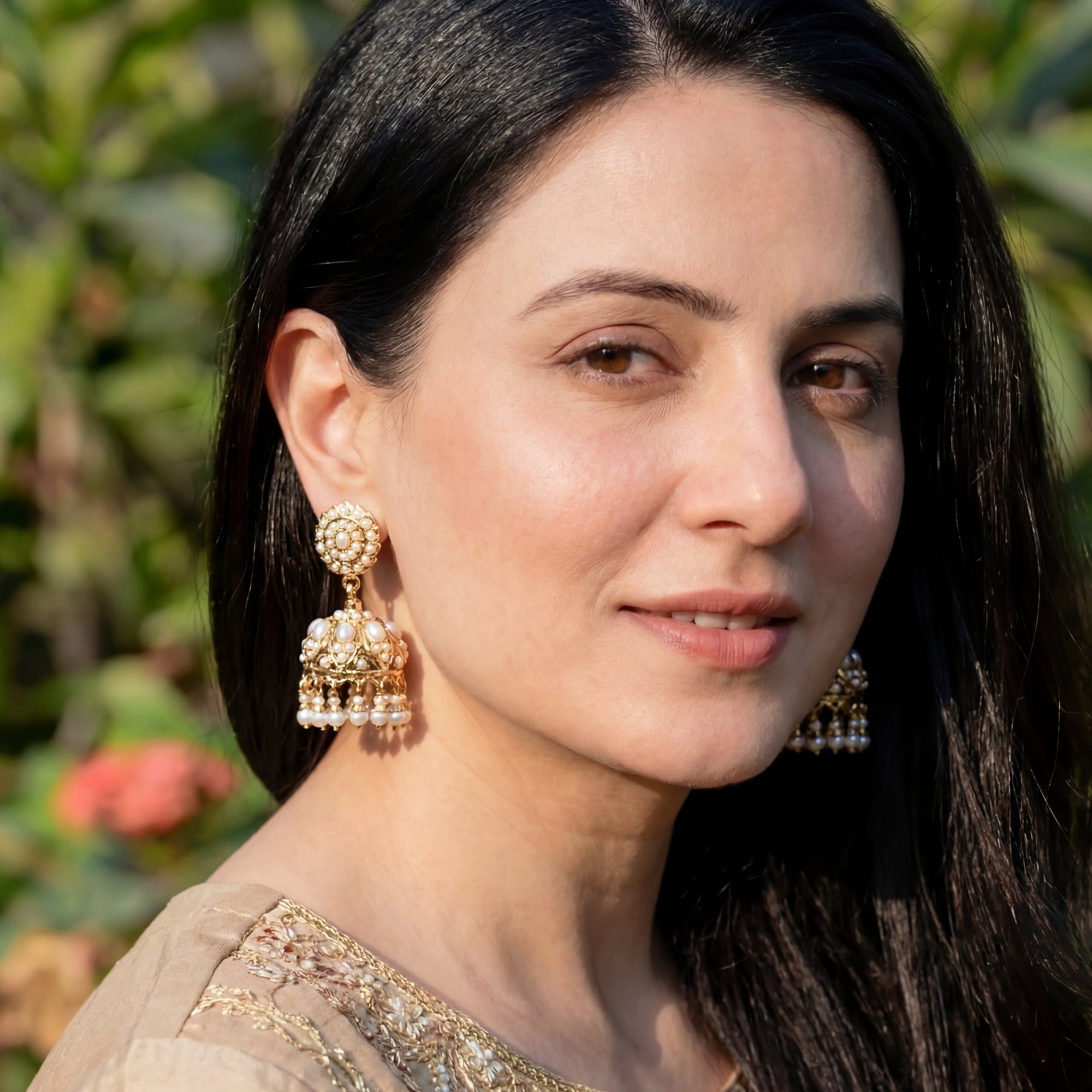 Pearl Jhumkas on Sterling Silver | For Women ER 156
