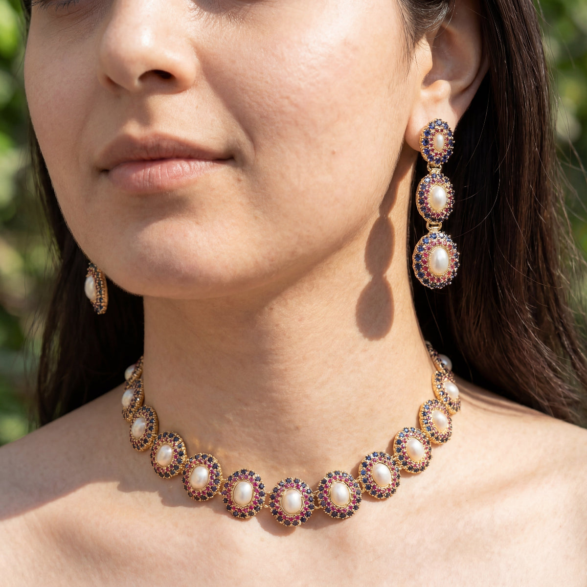 Trendy Choker Set | Western Choker Design | Jadau Choker NS 300