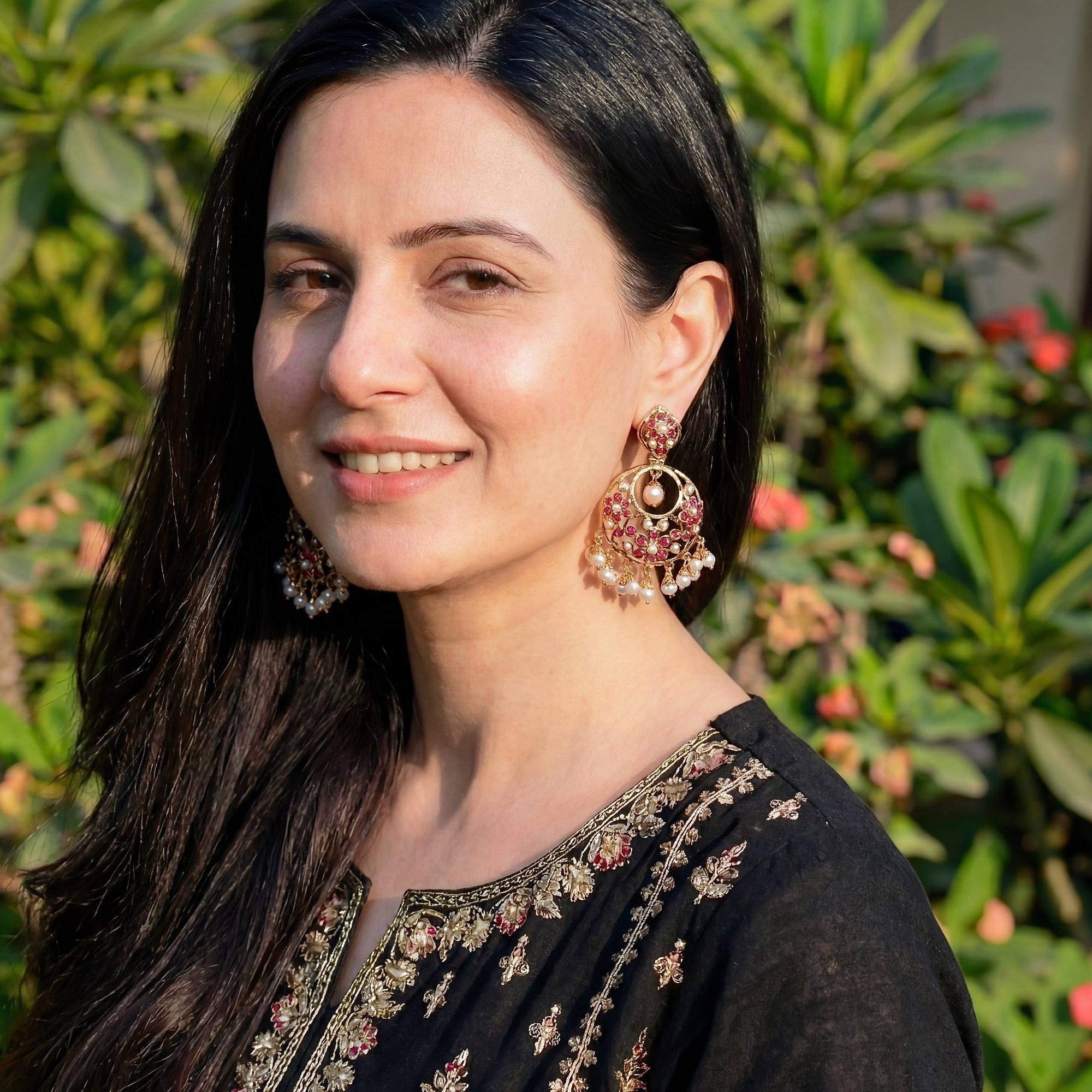 Delicate & Simple Chandbali Earrings | Aintique Indian Design | Sterling Silver Earrings For Gifting ER 438