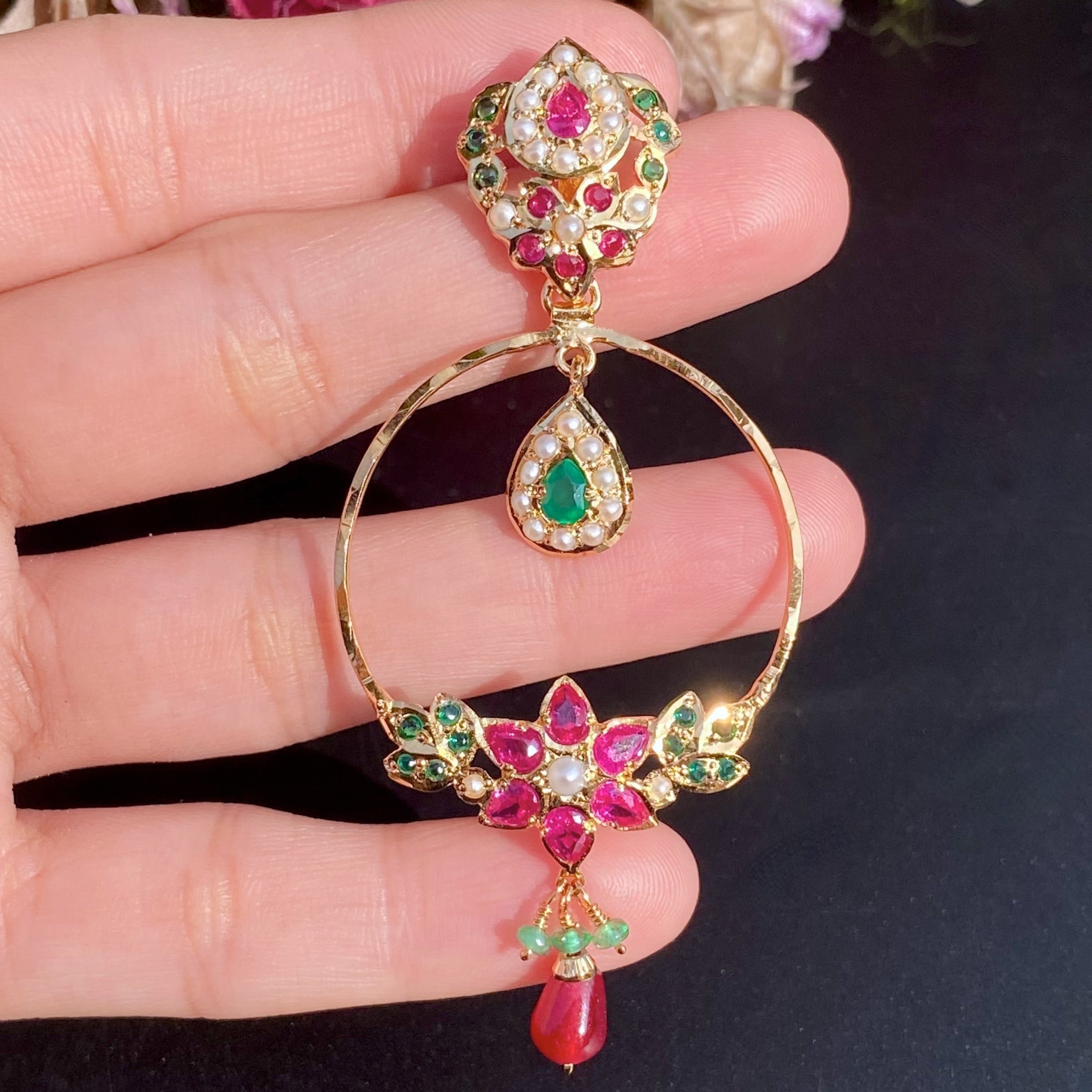 gold plated silver chandbalis