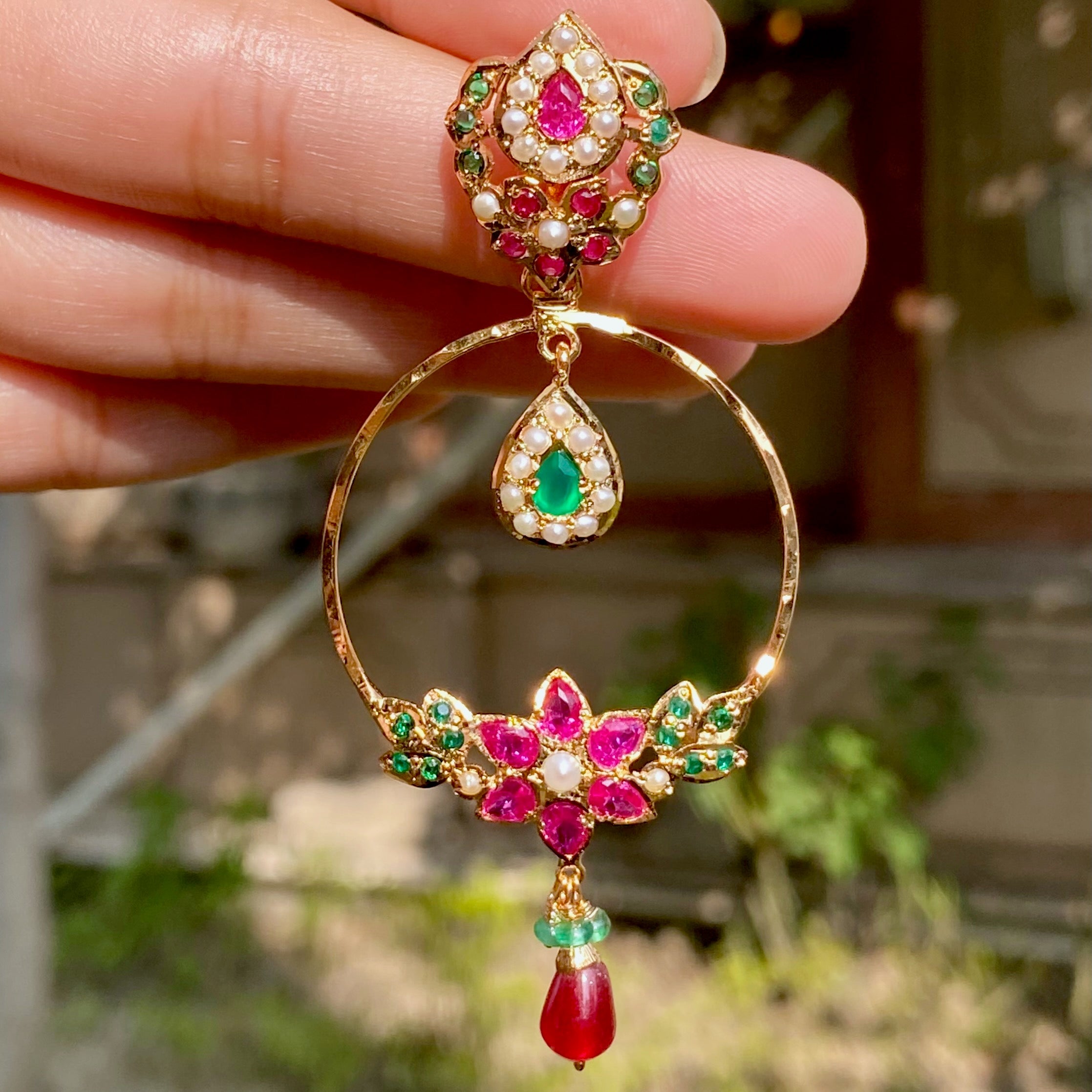 gold plated silver chandbalis