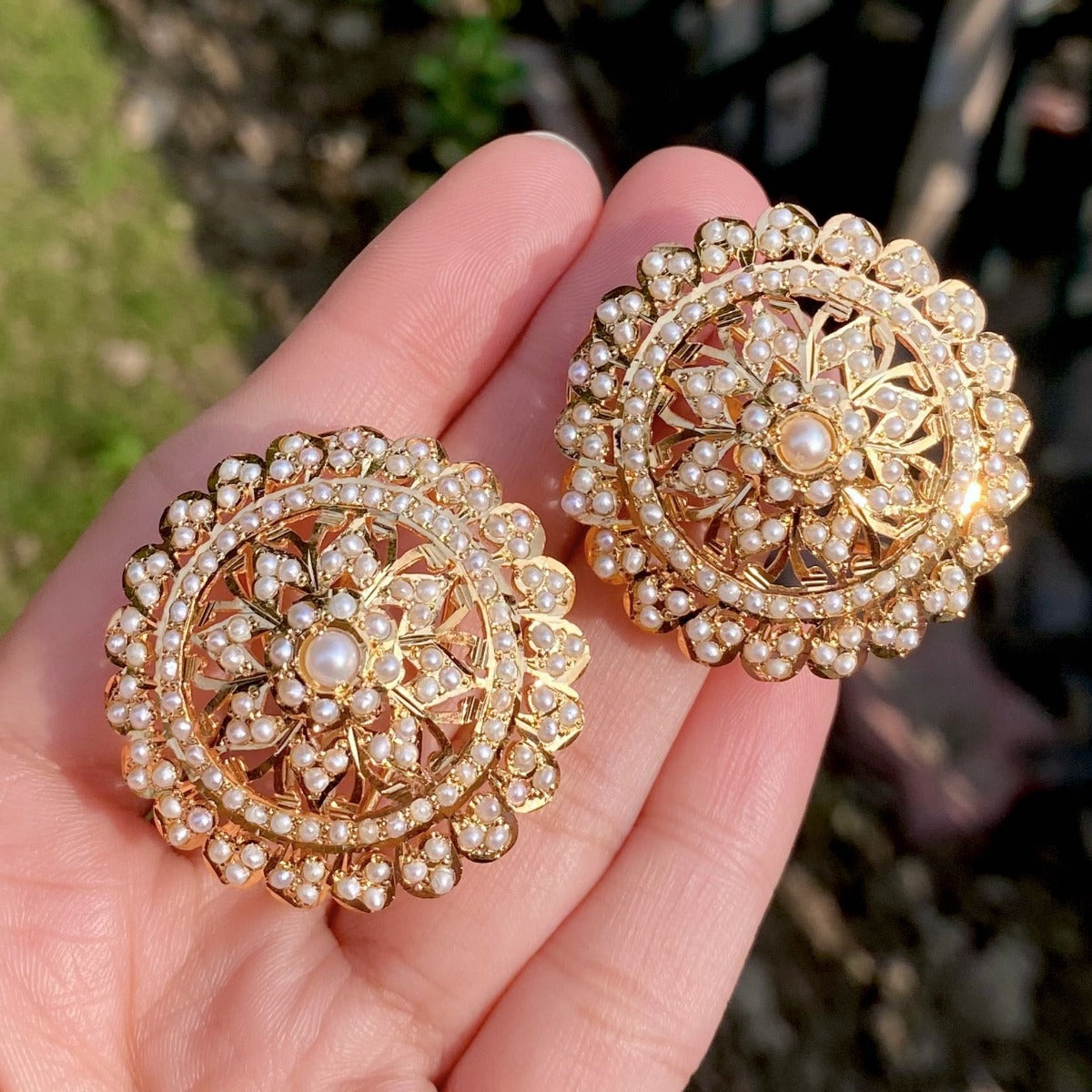 statement indian stud earrings in usa