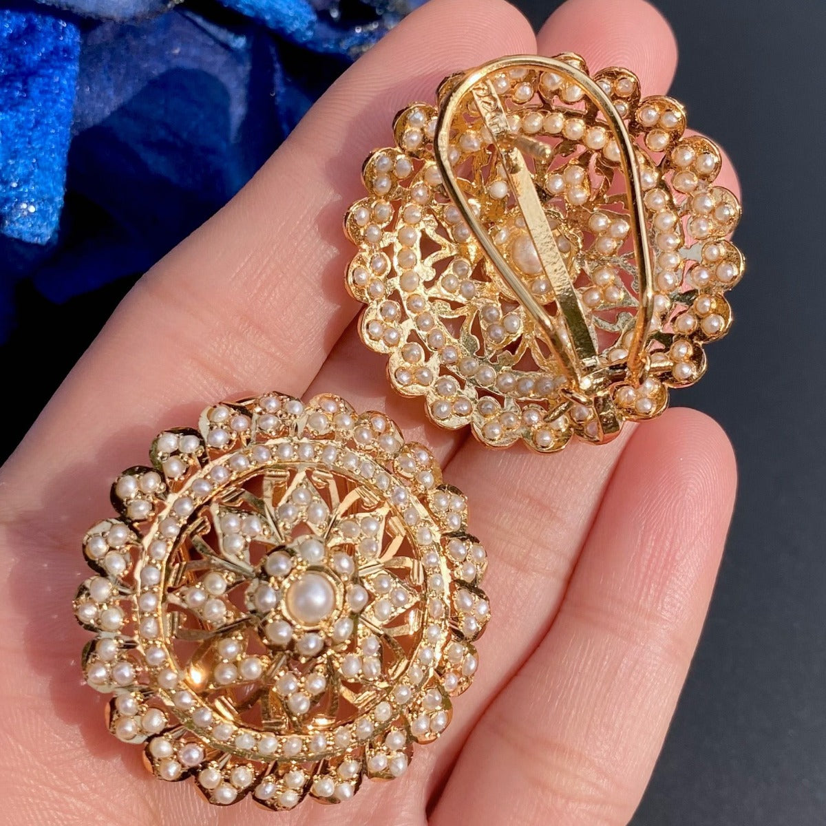 statement indian stud earrings in usa