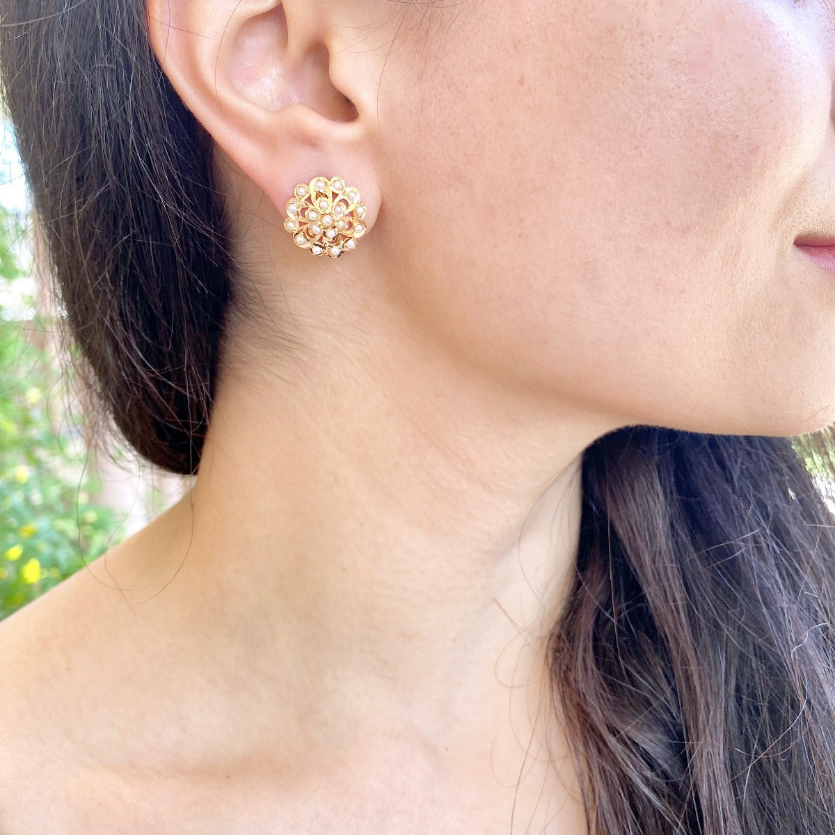 jadau pearl tops gold