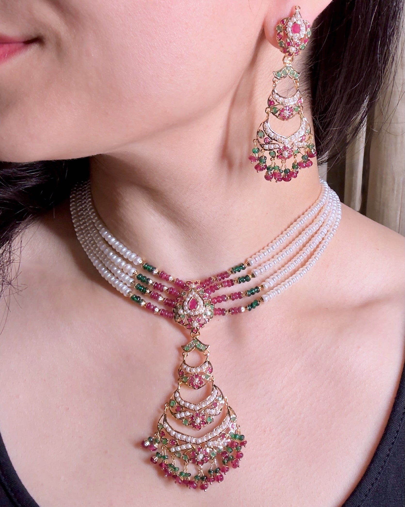 jadau choker 22k gold