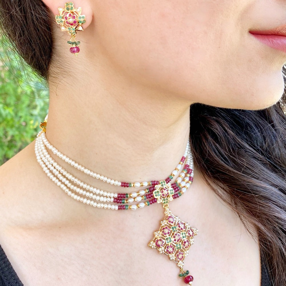unique indian gold choker