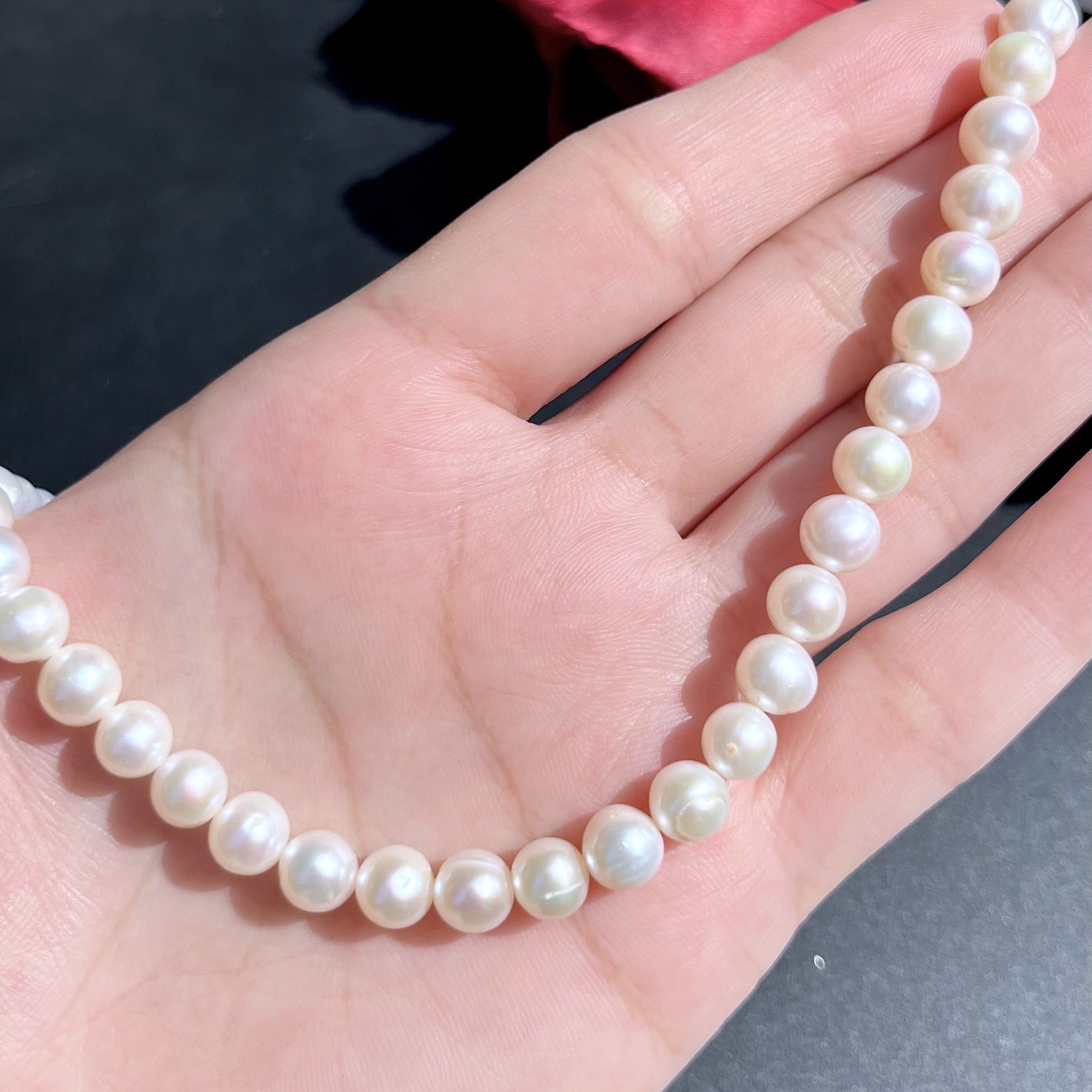 single line pearl string 7mm pn 04
