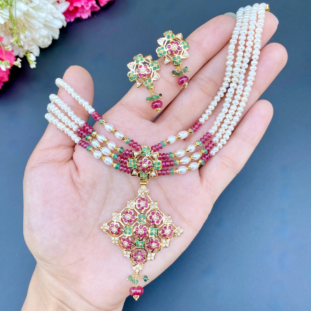 unique indian gold choker