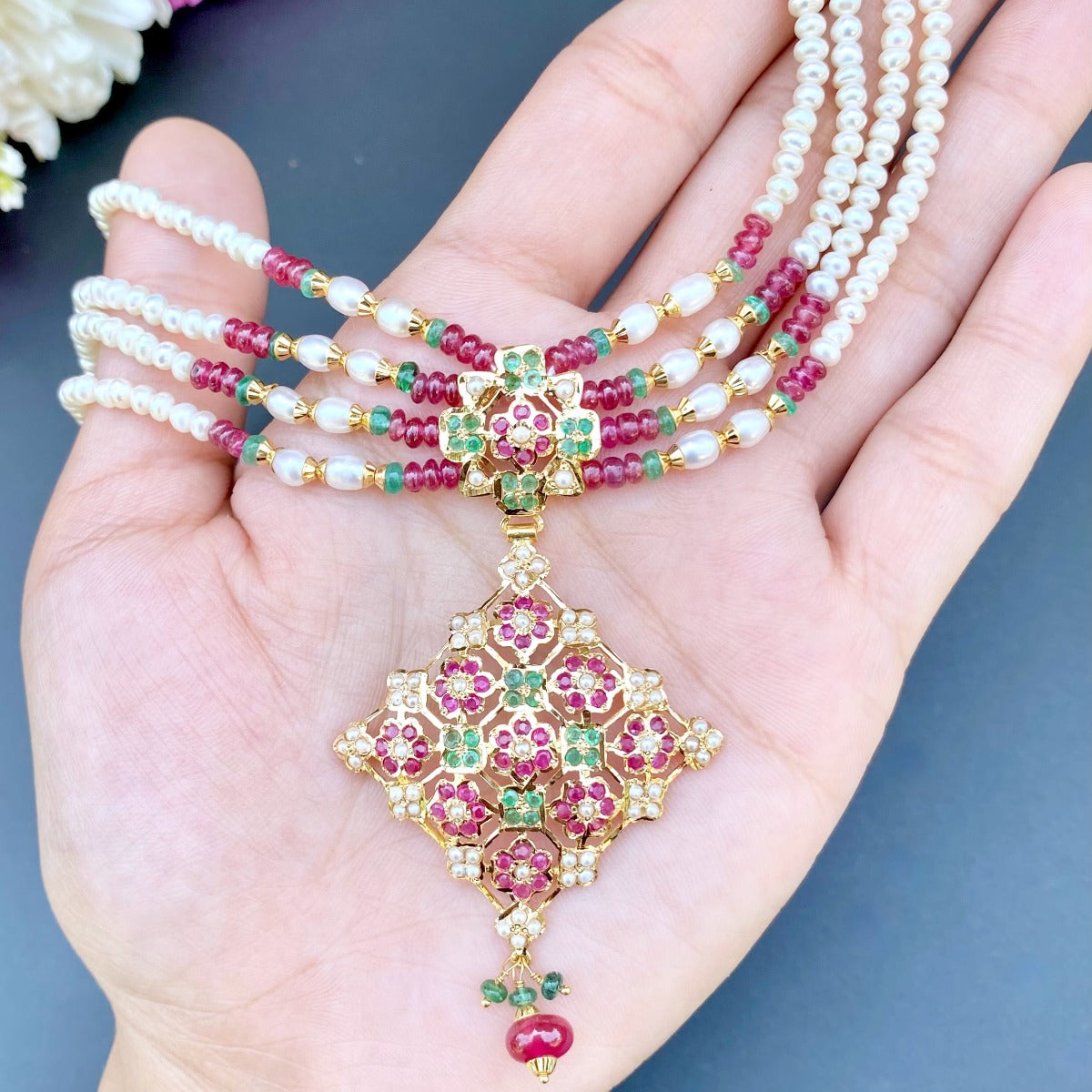 unique indian gold choker