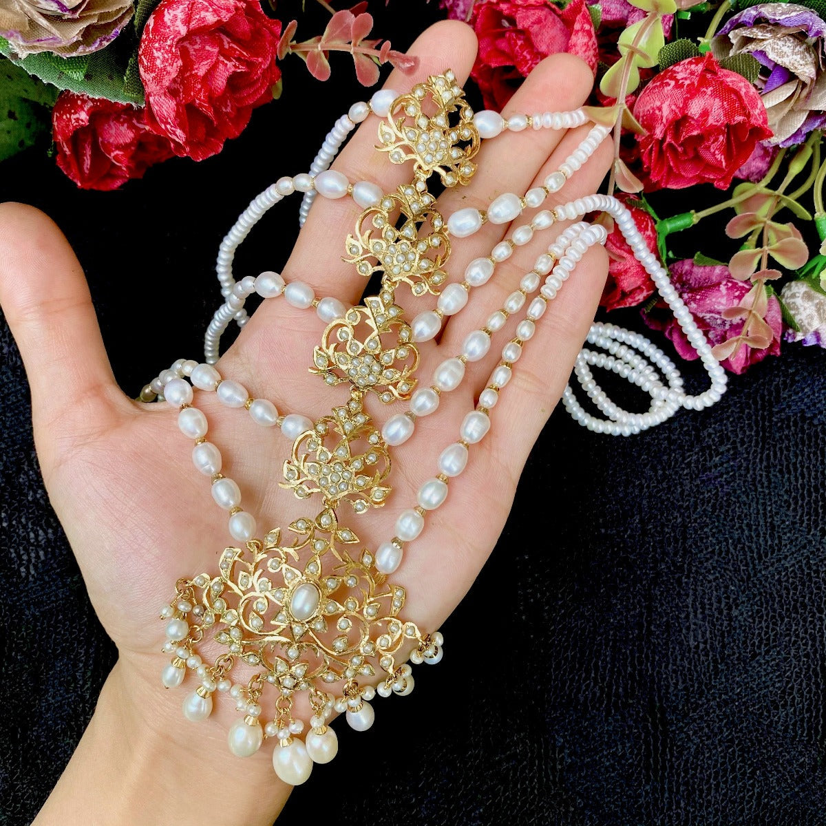 pakistani pearl rani haar