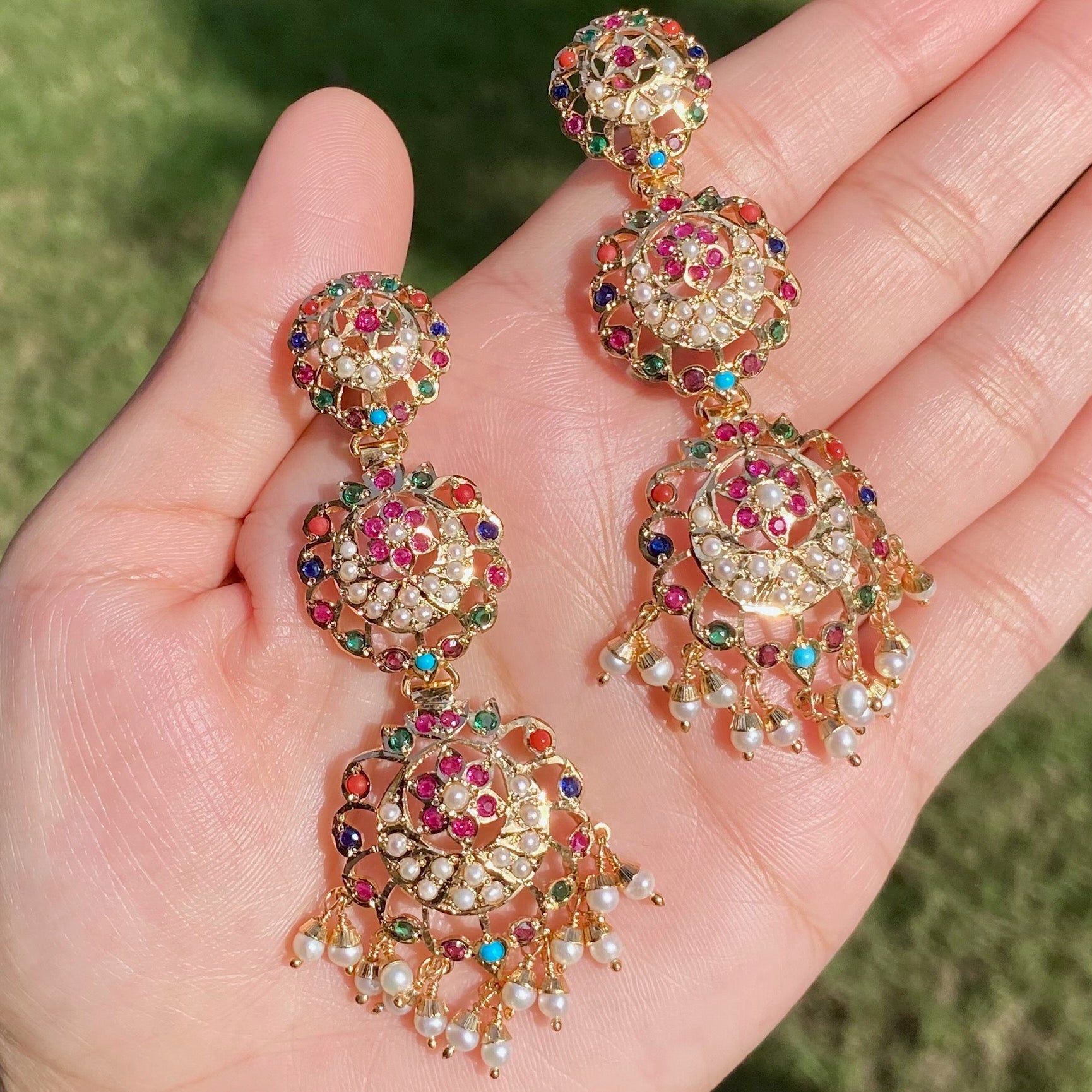 Navratna Choker Set | Gold Plated on Silver NS 430