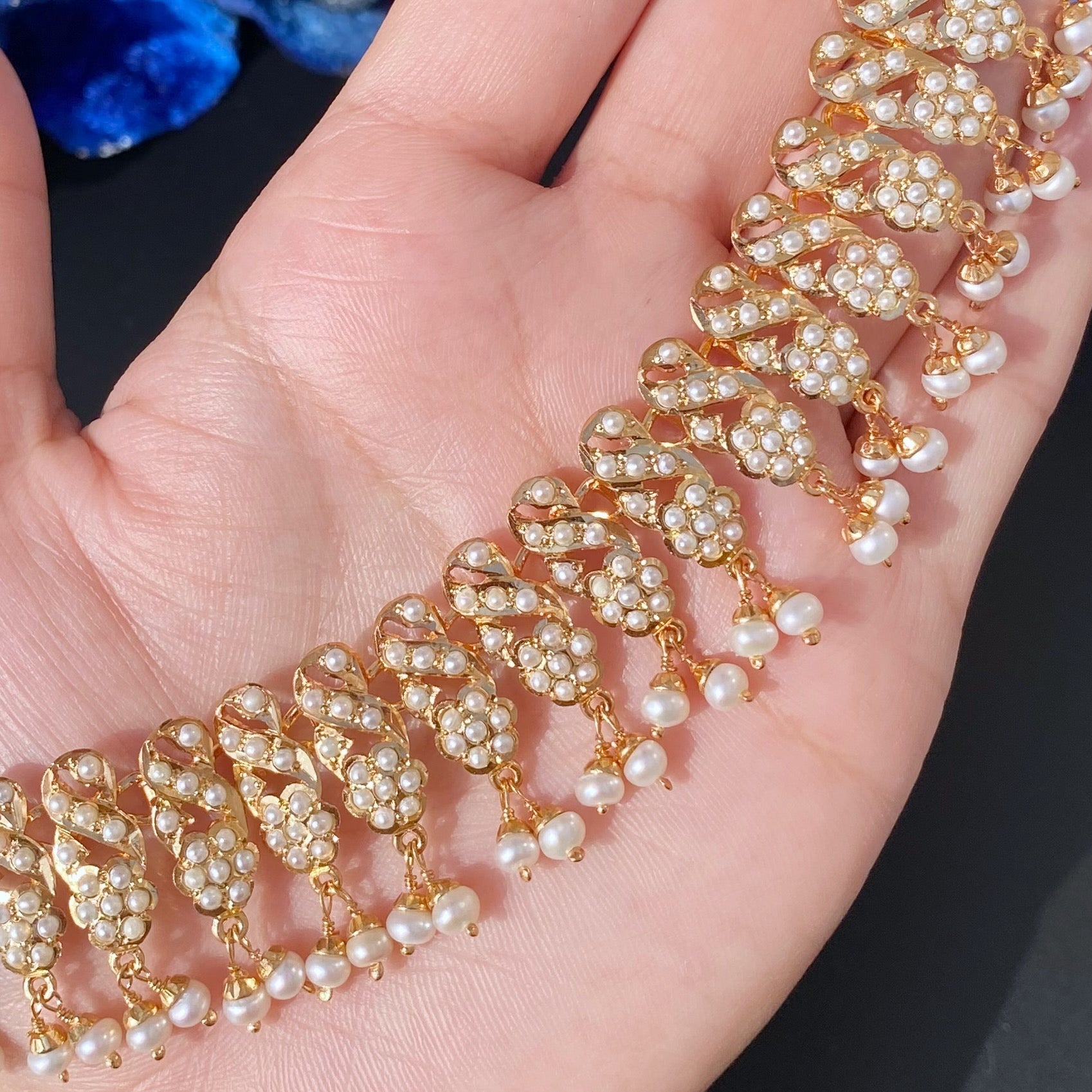 all pearls punjabi jadau set