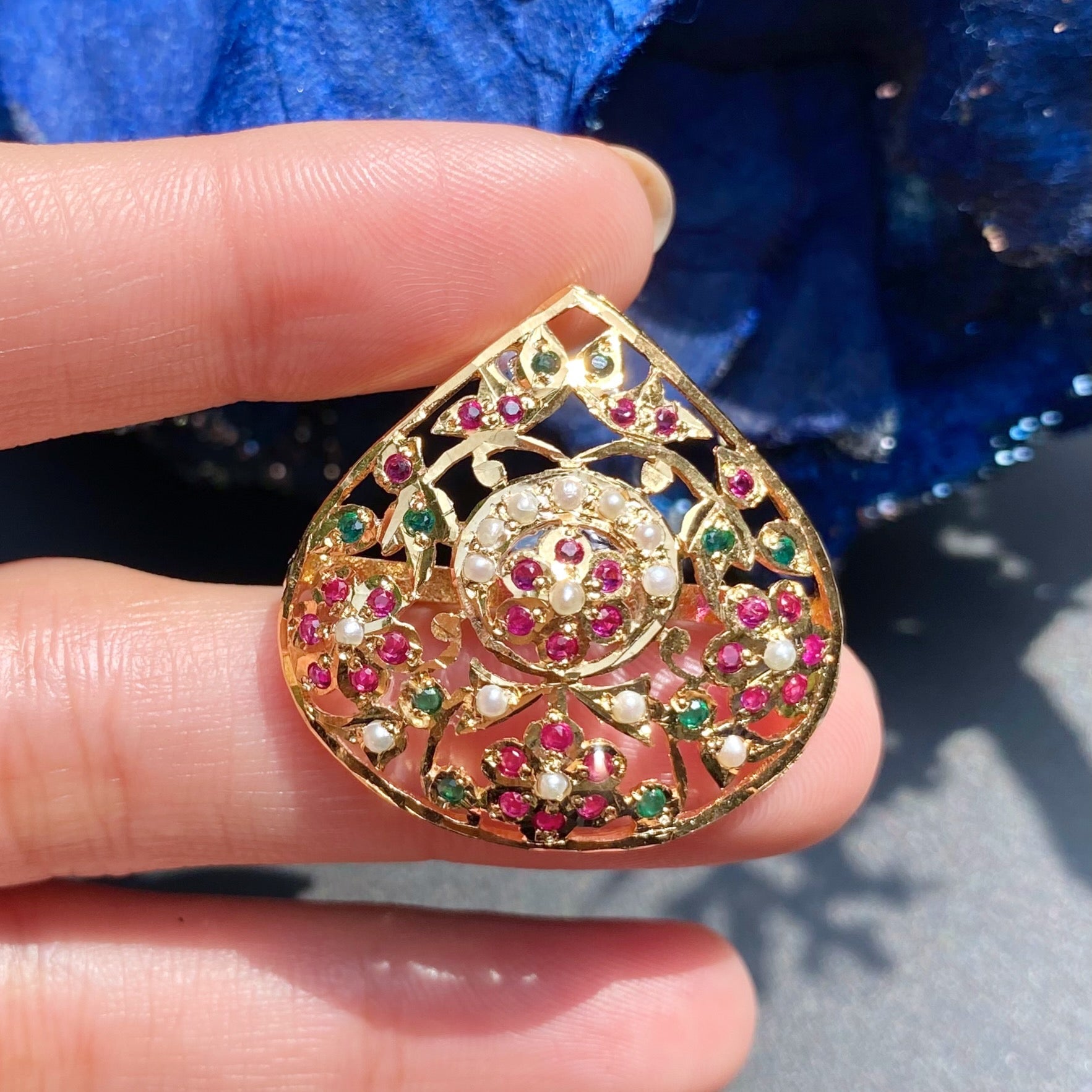 statement indian finger ring for women