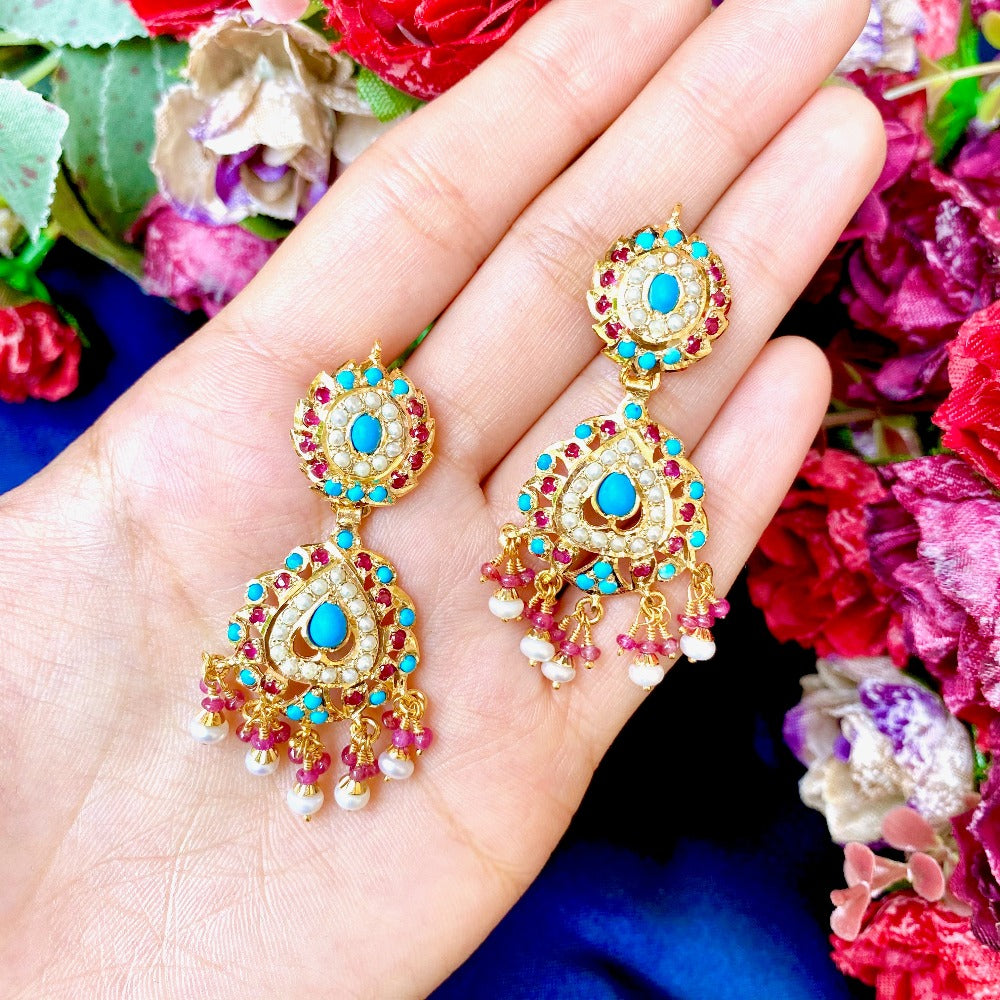 silver earrings 22k gold plated