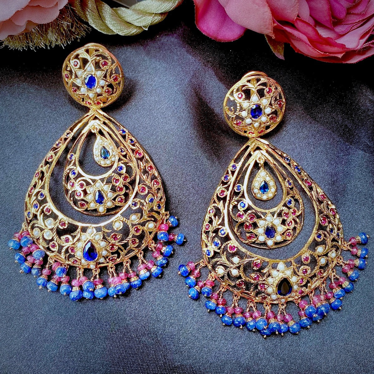 big statement chandbali earrings