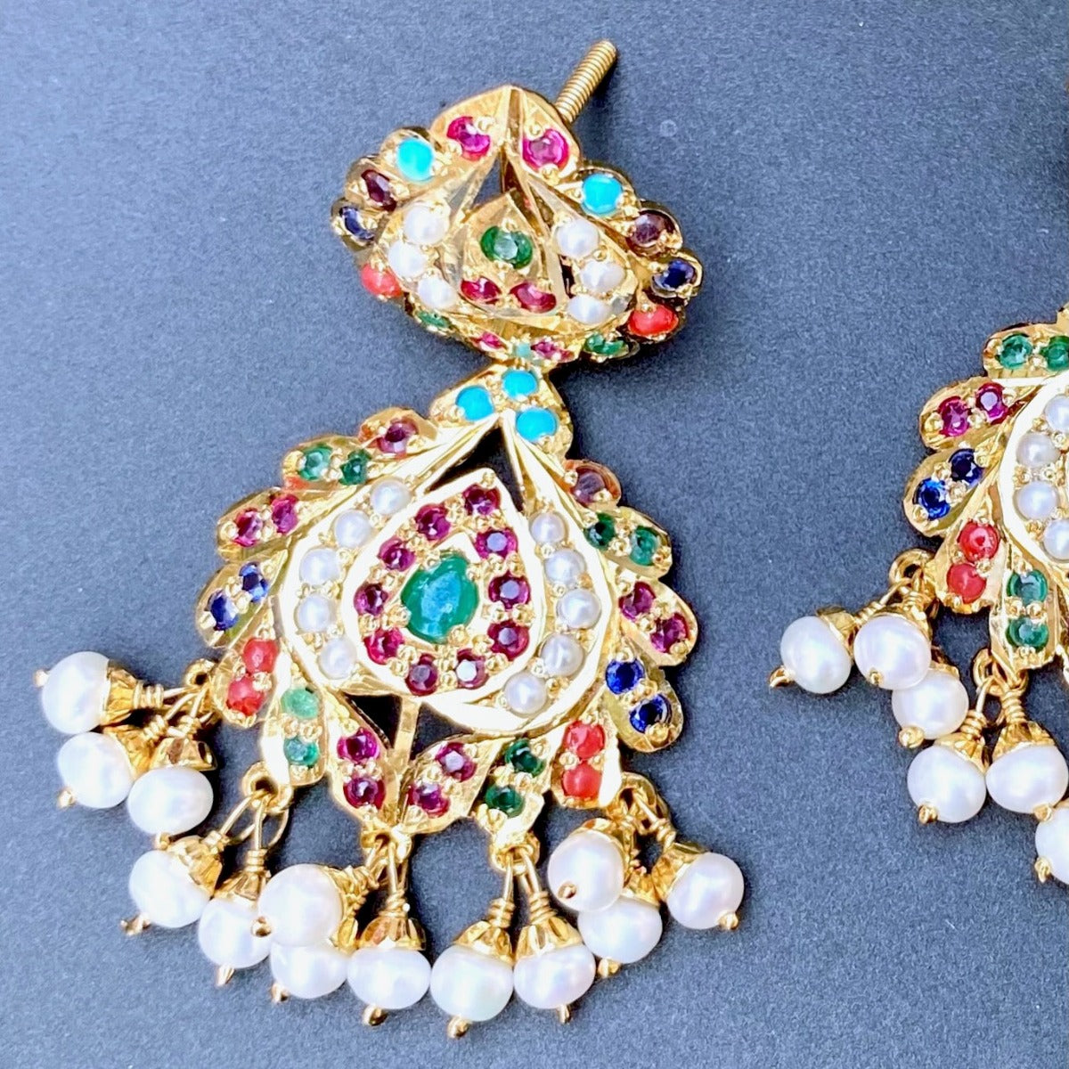 hyderabadi nauratan earrings