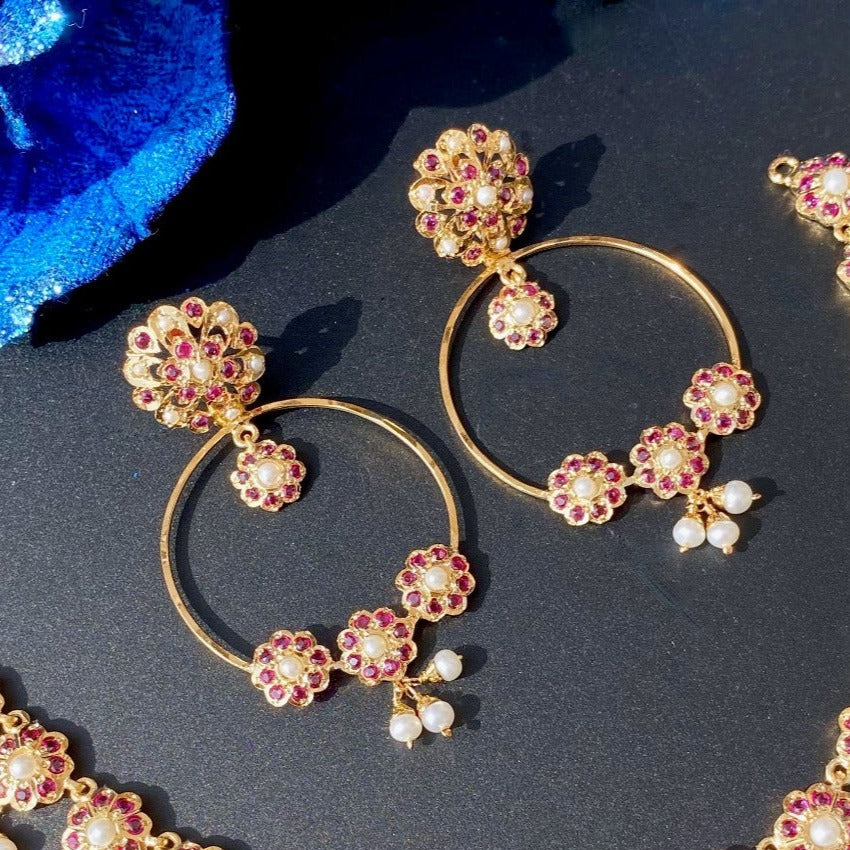 simple indian chandbali earrings for women