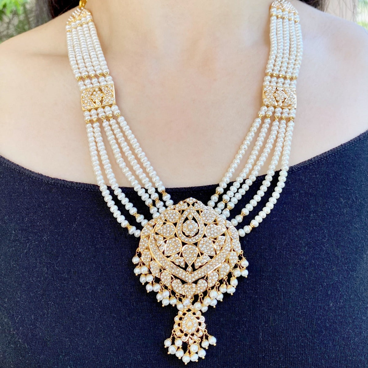 22k gold pearl necklace in usa