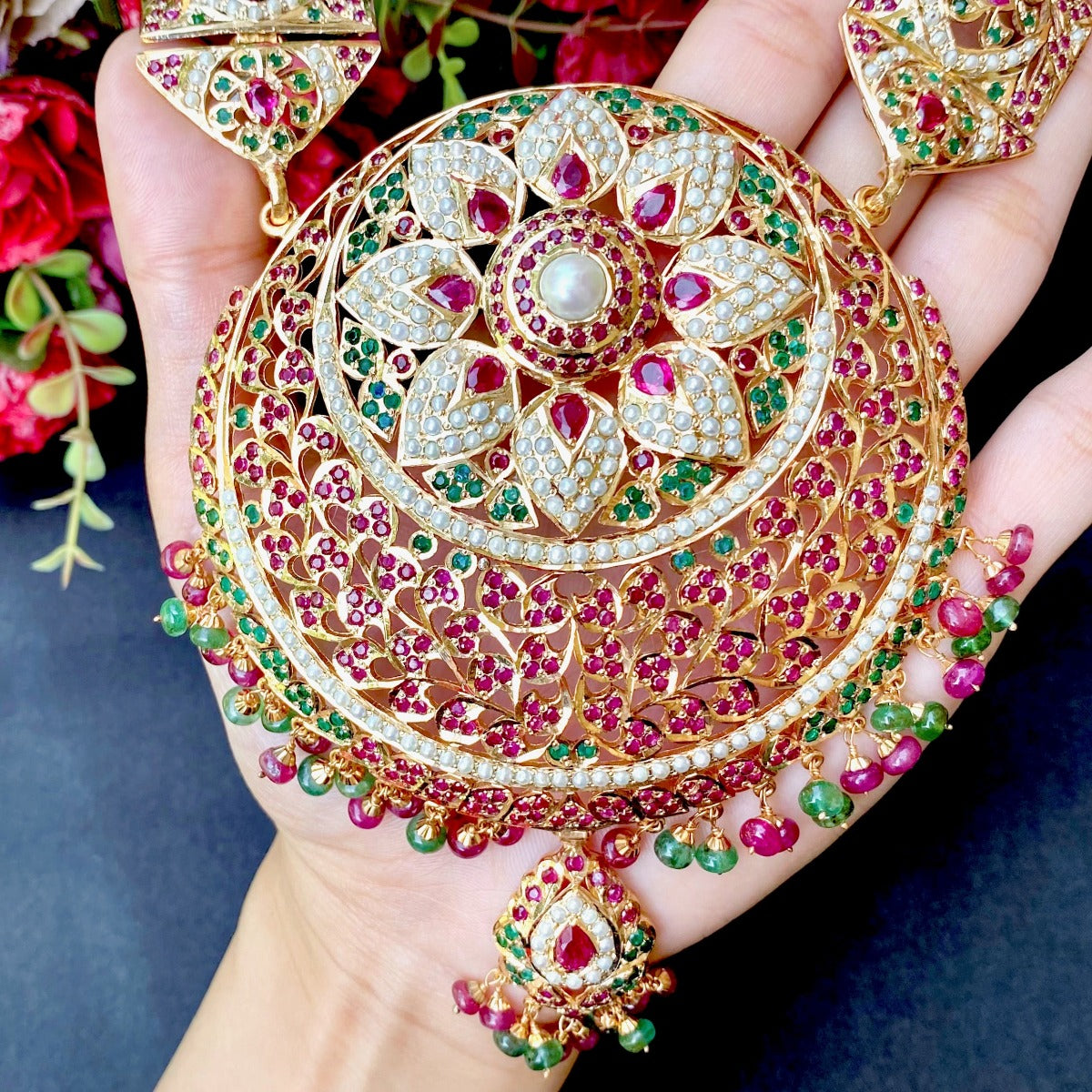 fashion indian rani haar for bride