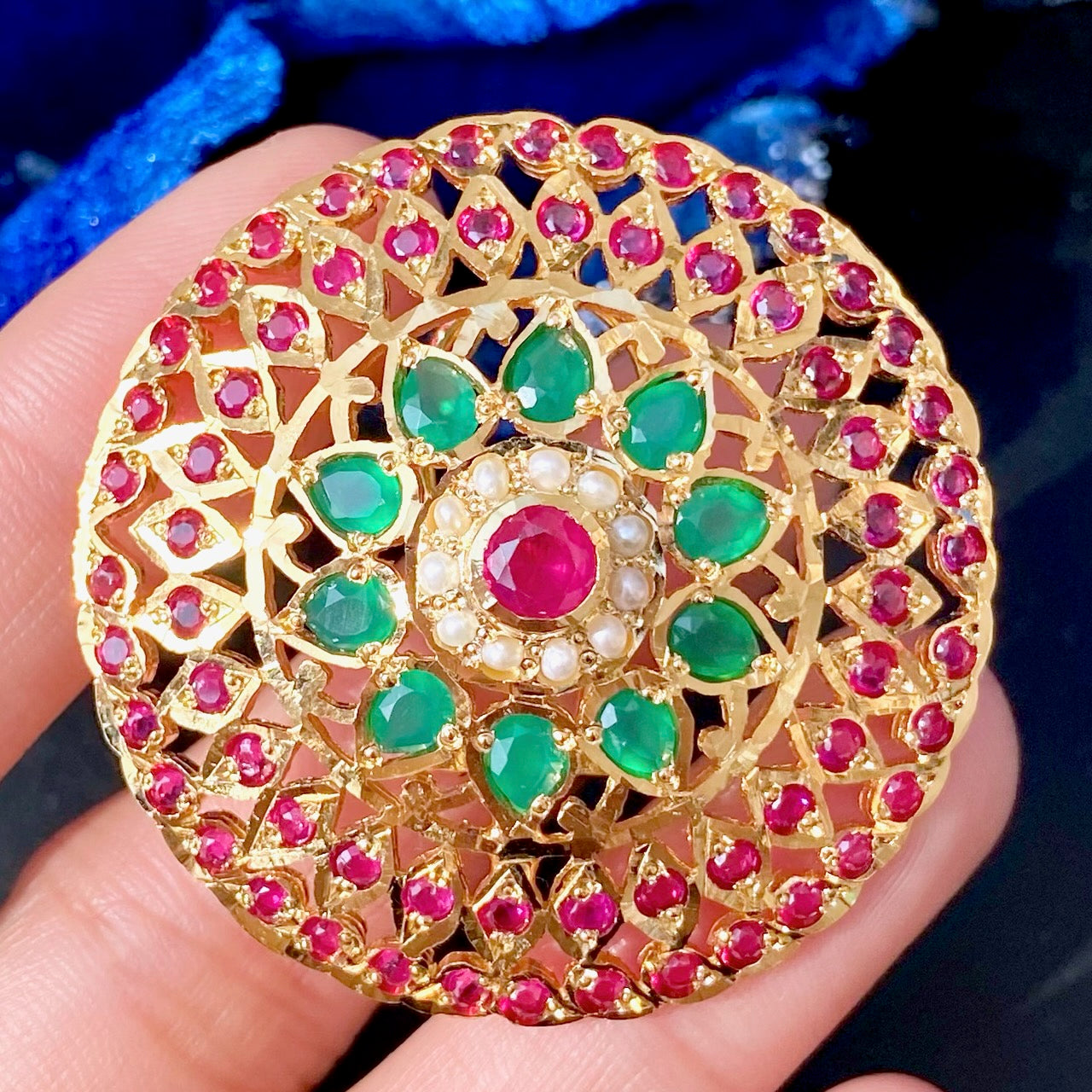 big multicolored jadau tops