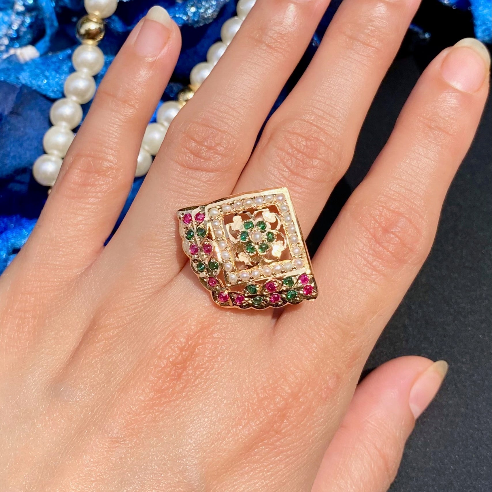 traditional indian finger ring for women