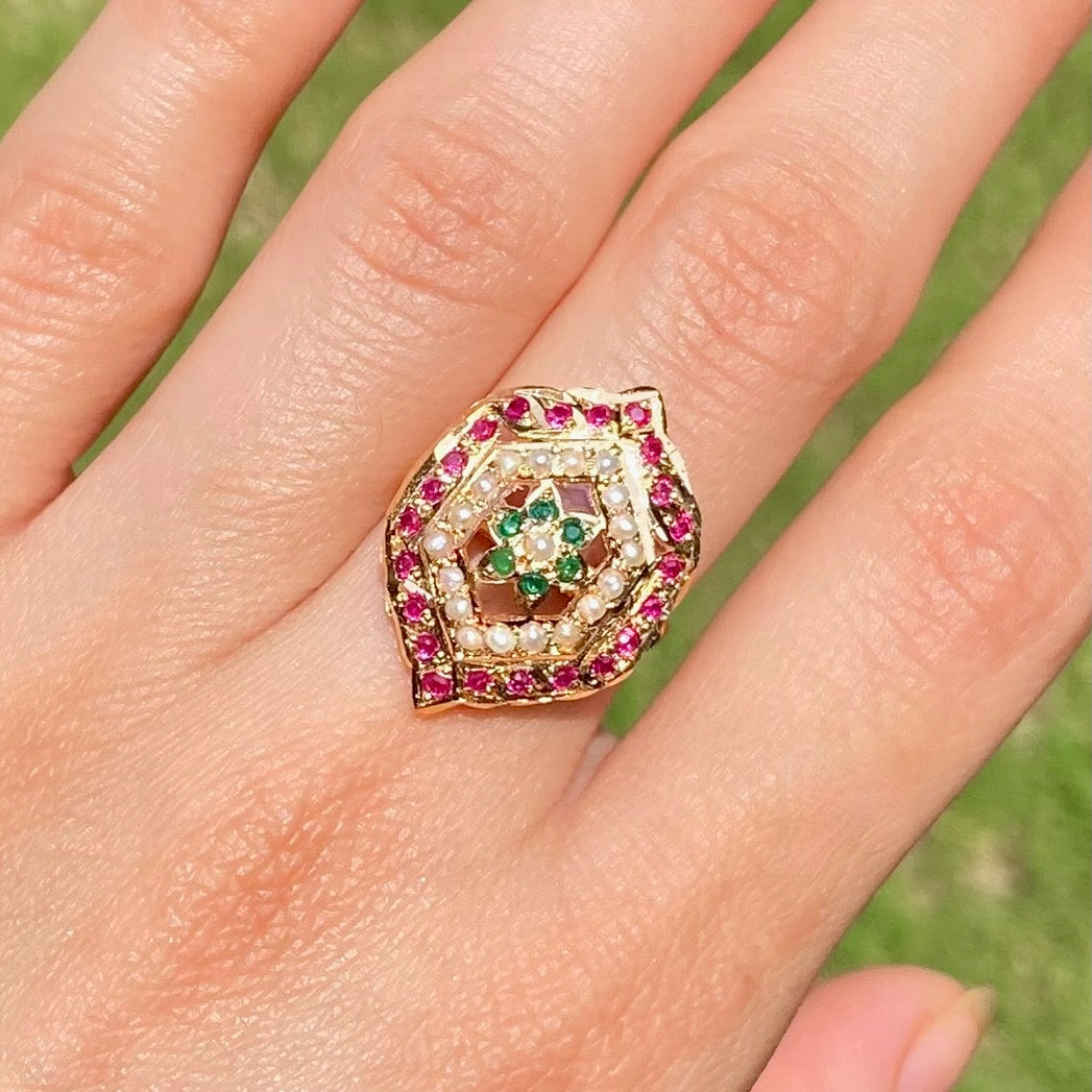 small gold plated silver ring