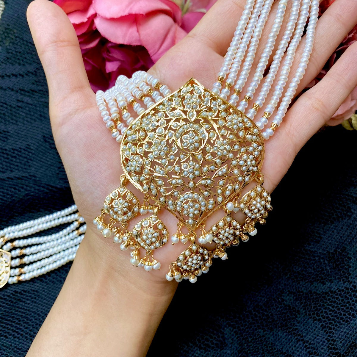 authentic pearls fashion indian rani haar