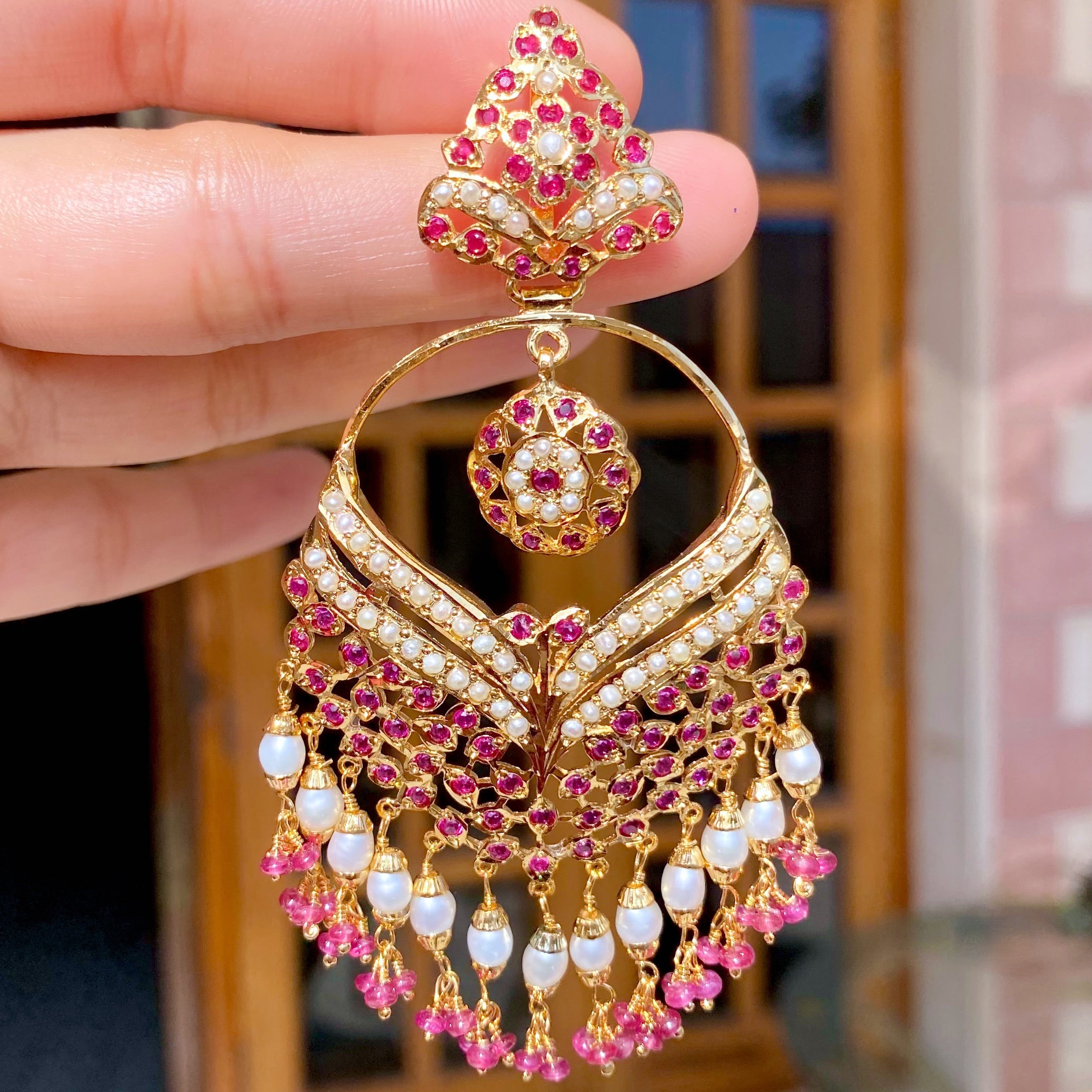 long chandbali earrings for women