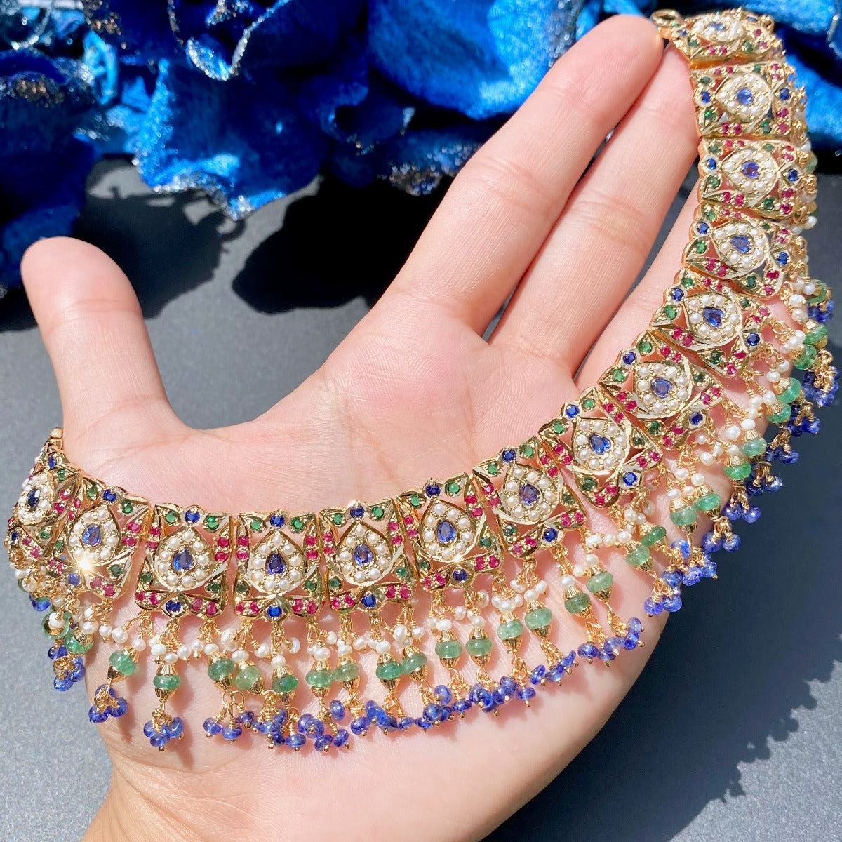 gold plated Hyderabadi jewelry