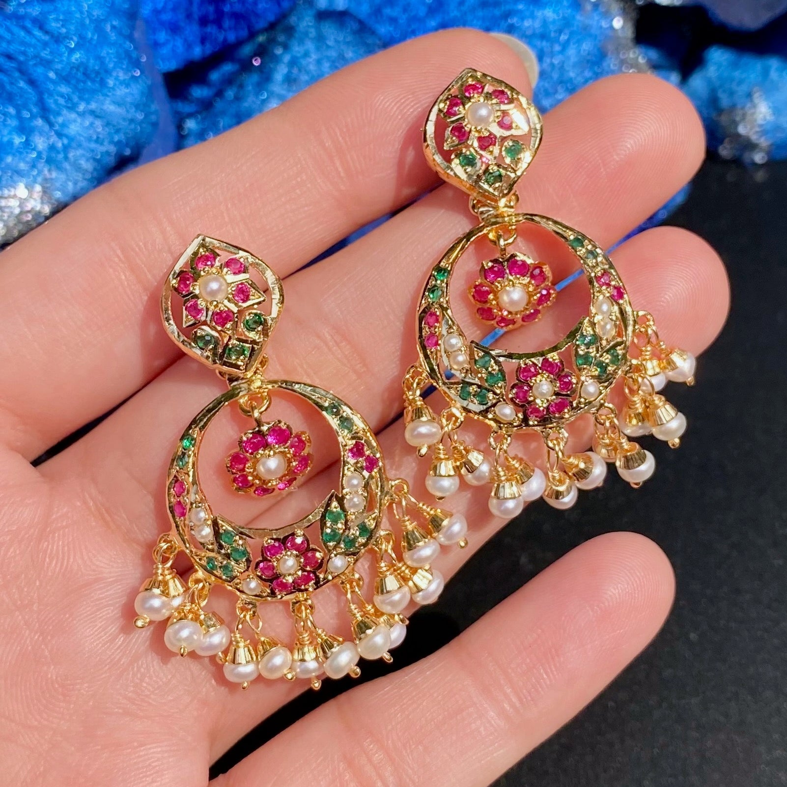 jadau set ruby emerald