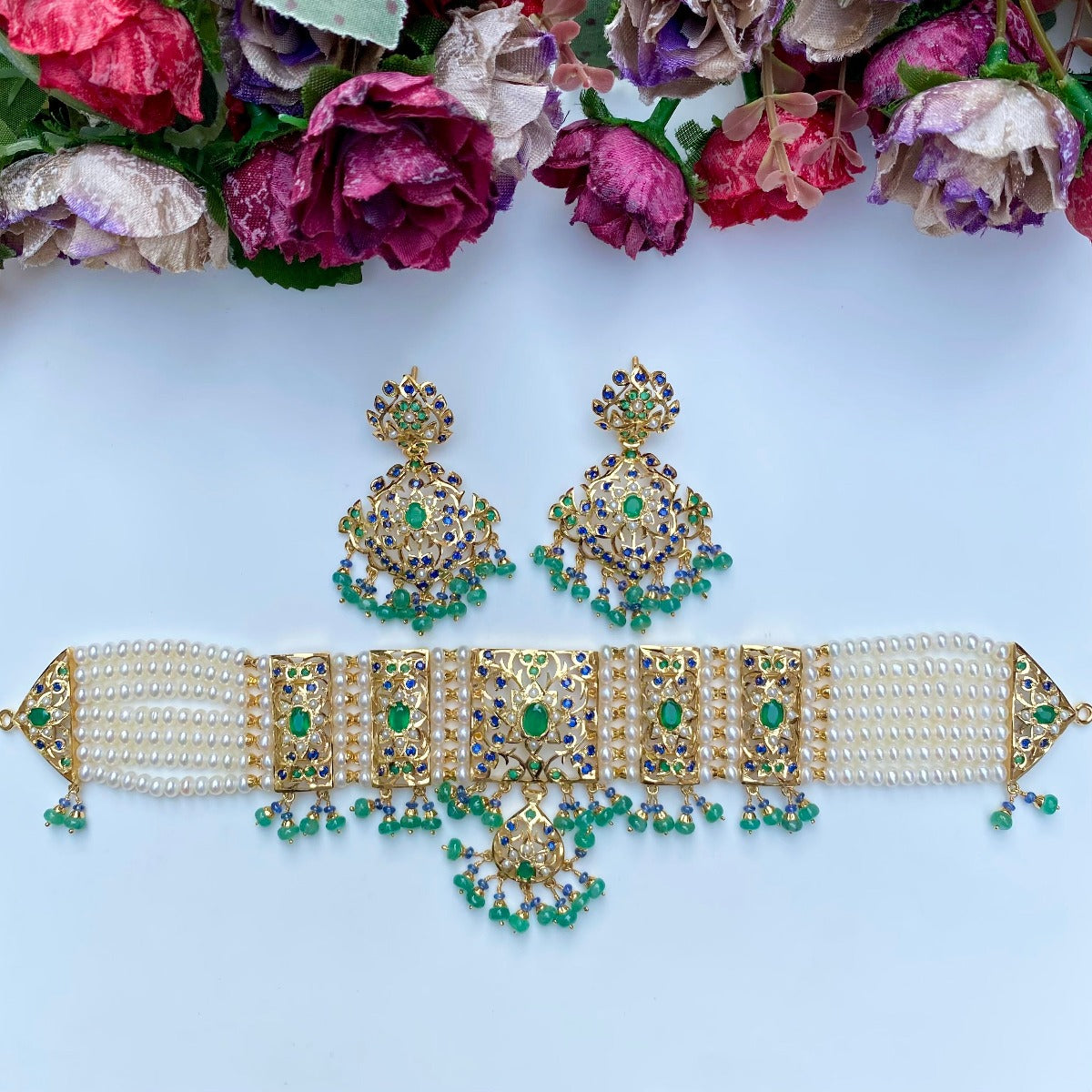 pakistani emerald choker