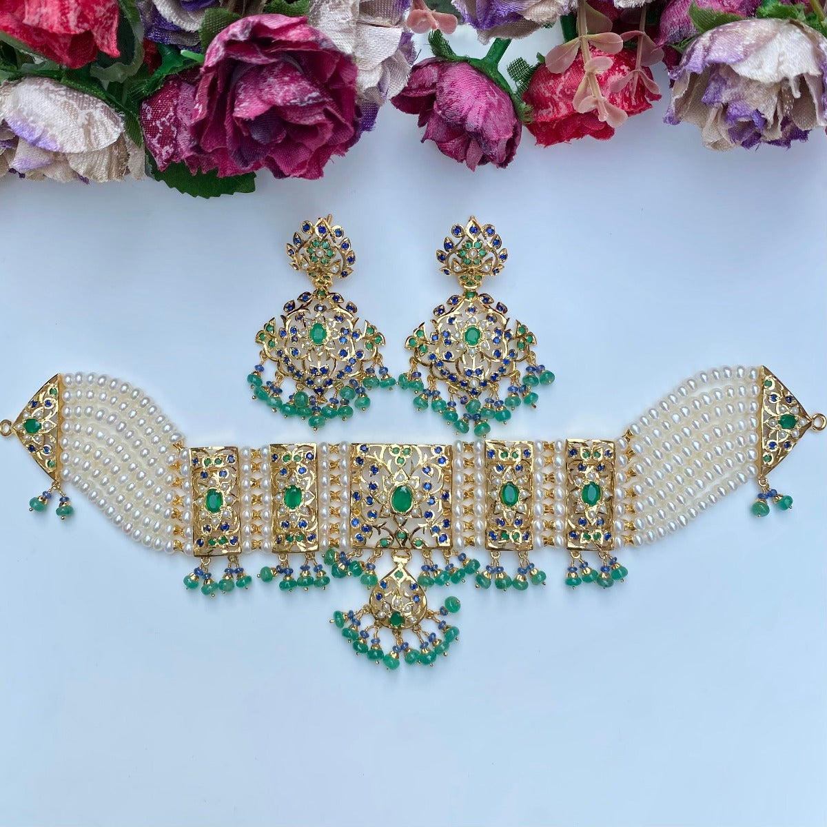 pakistani emerald choker
