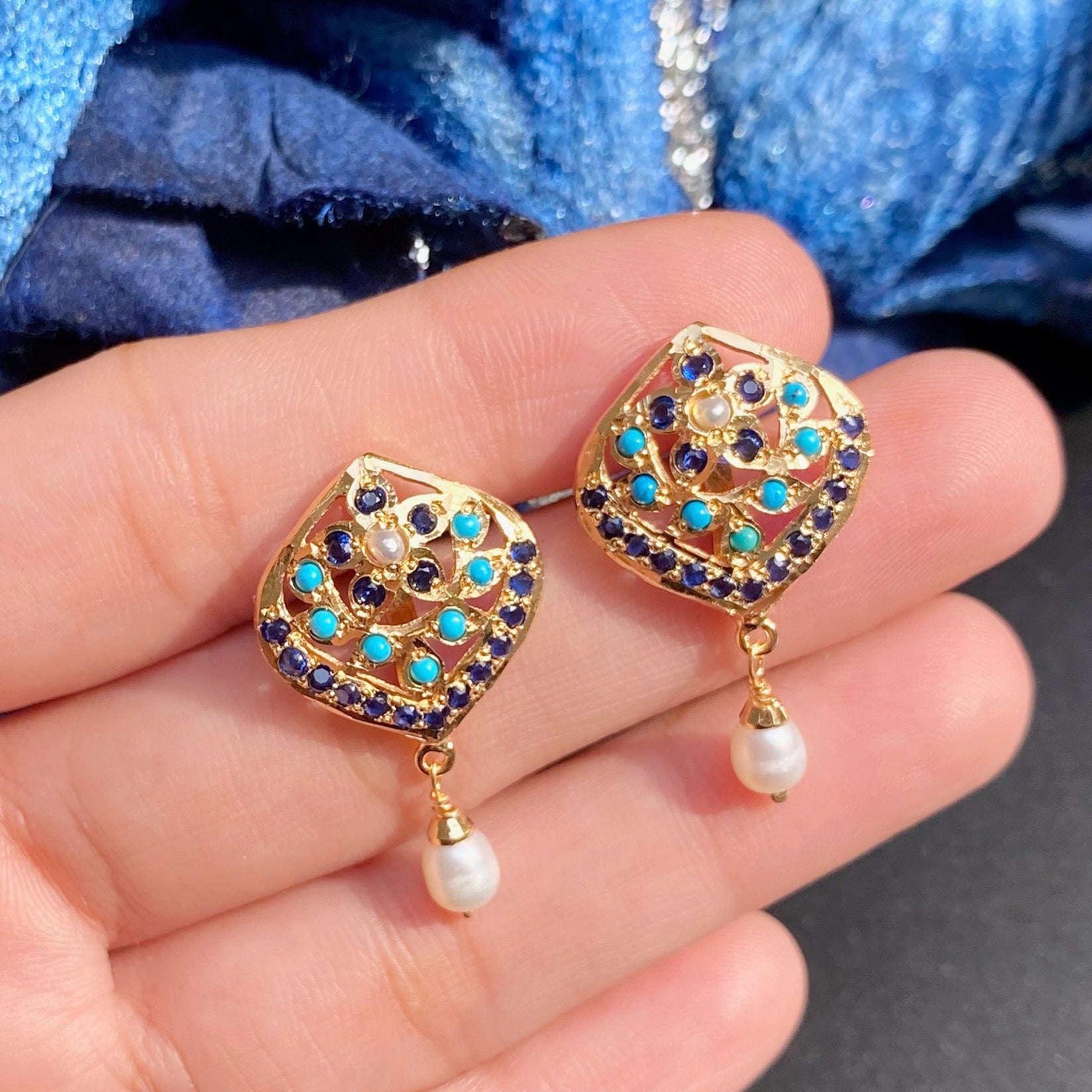 small simple indian stud earrings