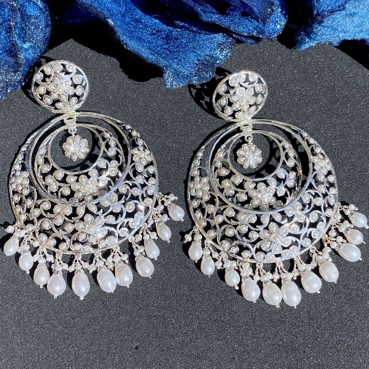 Edwardian Styled indian Danglers | Statement Earrings For Women