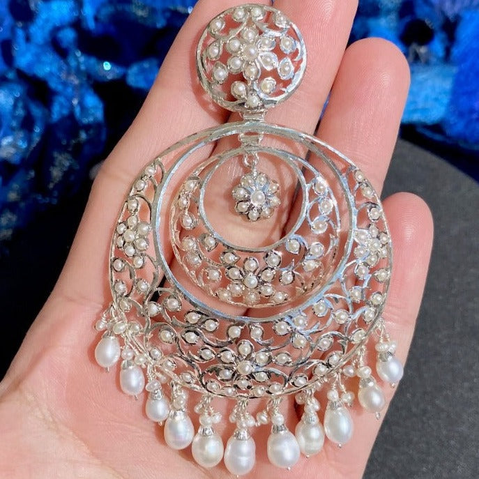 Edwardian Styled indian Danglers | Statement Earrings For Women